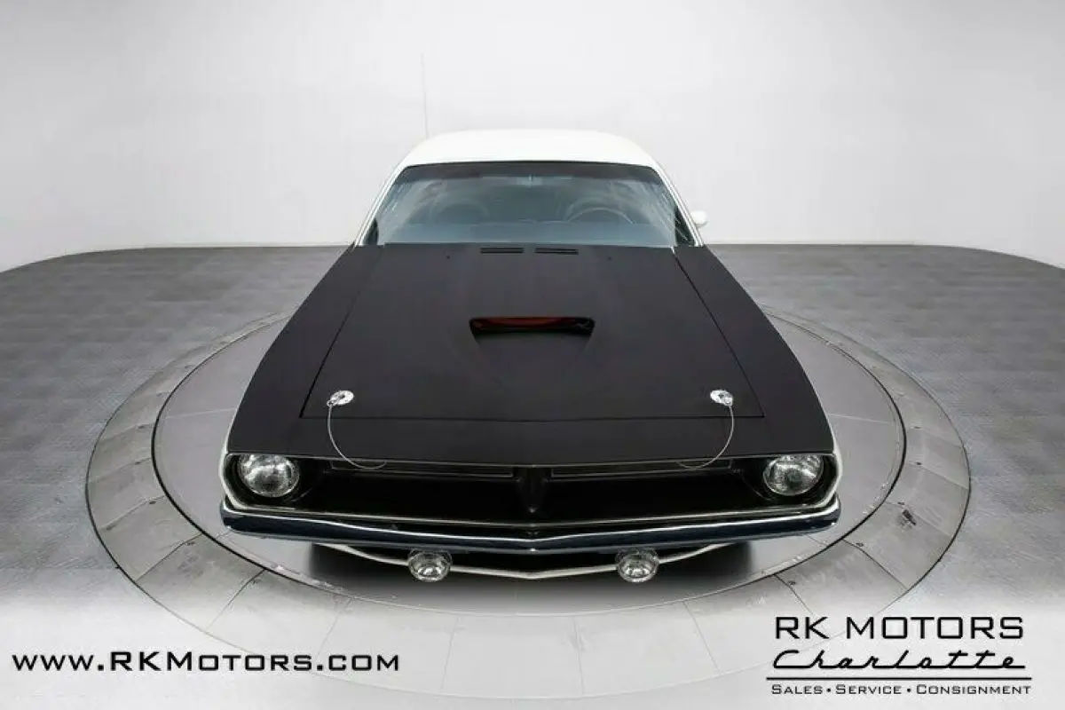 Wallpaper #WmdY6pIBSpphPi3-g0ad244 1970 Plymouth Cuda Aar Alpine White Hardtop 340 V8 3 Speed Automatic