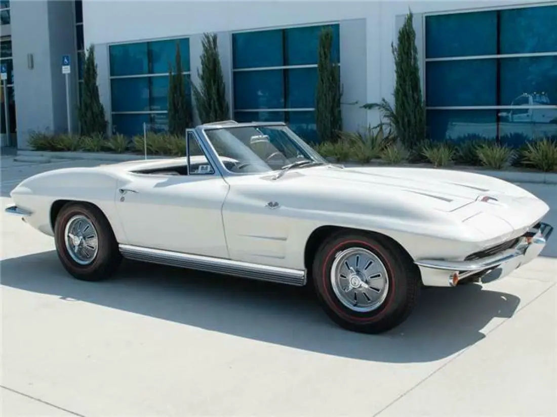 Wallpaper #ZSxtSpMB0E1QgA7wq_Y9290 1964 Ermine White Corvette Convertible Automatic Well Documented for