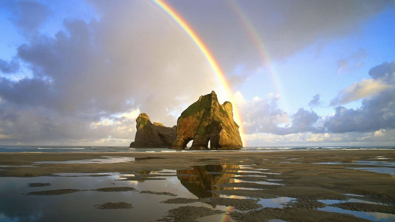 Wallpaper #lUJjPZMBOBpx0NhmO8Sr26 Amazing Rainbow Wallpaper 1366 X 768