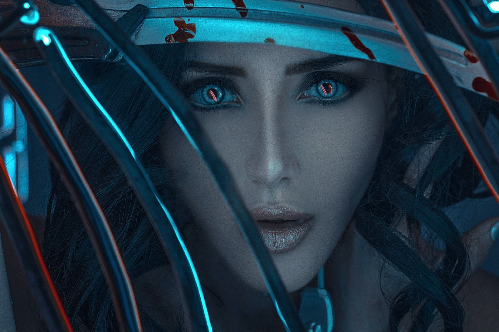 Wallpaper #W4vWcpcBcm9NJah-eHSG186 Kosplei Cyberpunk 2077 Devuska S Klinkami Mantisy