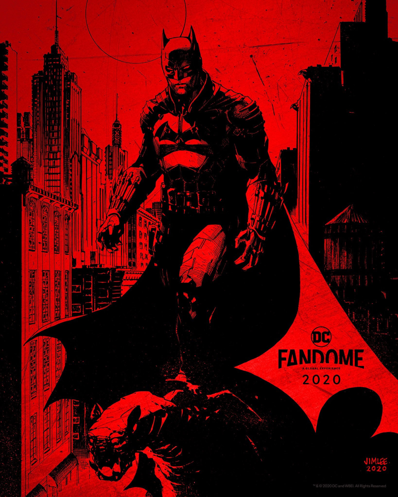 Wallpaper #BRn9H48BtGB6xQ78iH3W8 The Batman Un Superbe Poster Signe Jim Lee Et Le Logo Du Film