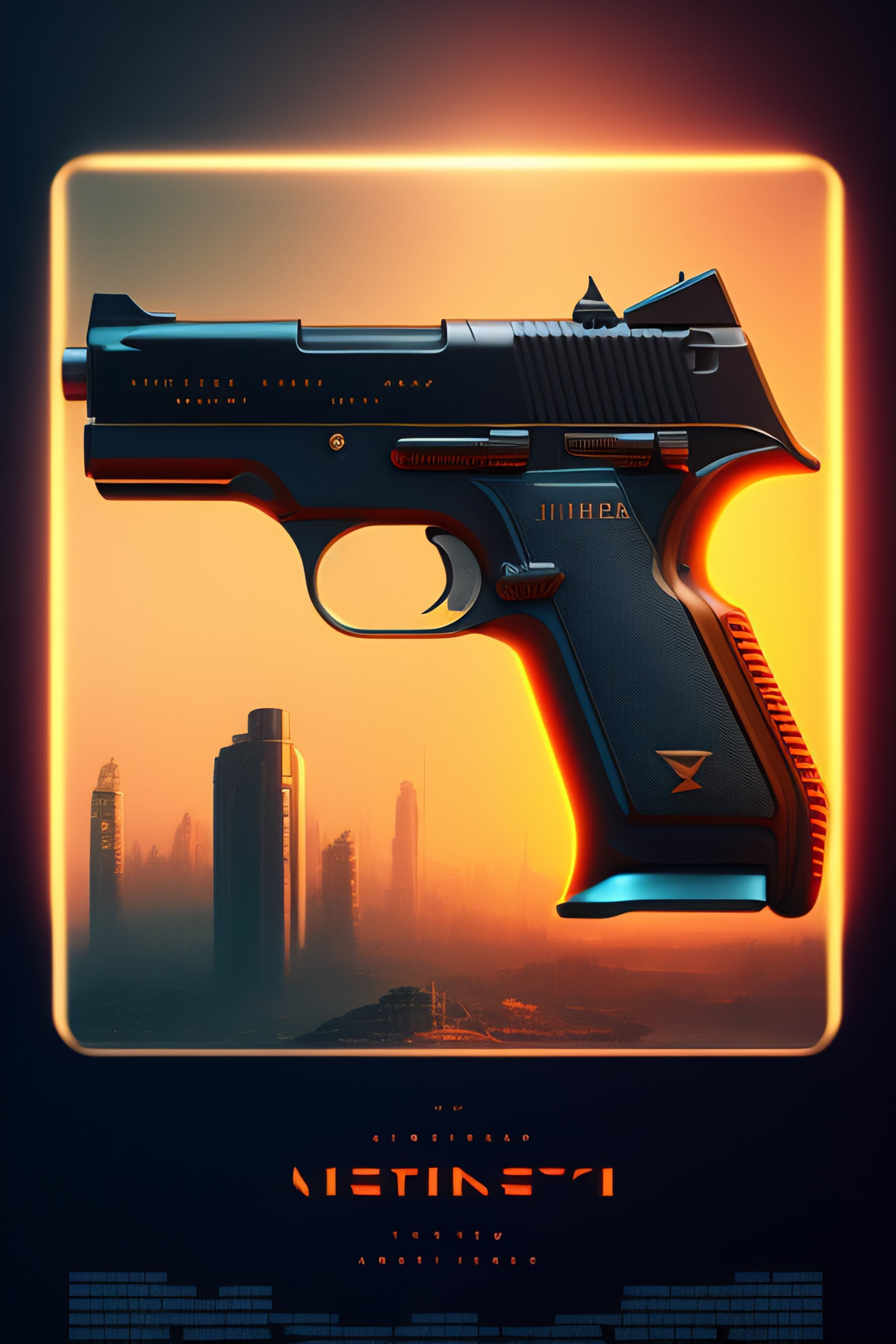 Wallpaper #CWfV7pIBSpphPi3-jF_J366 Lexica Style Medium Shot 1920s Poster Firearms Object Laser