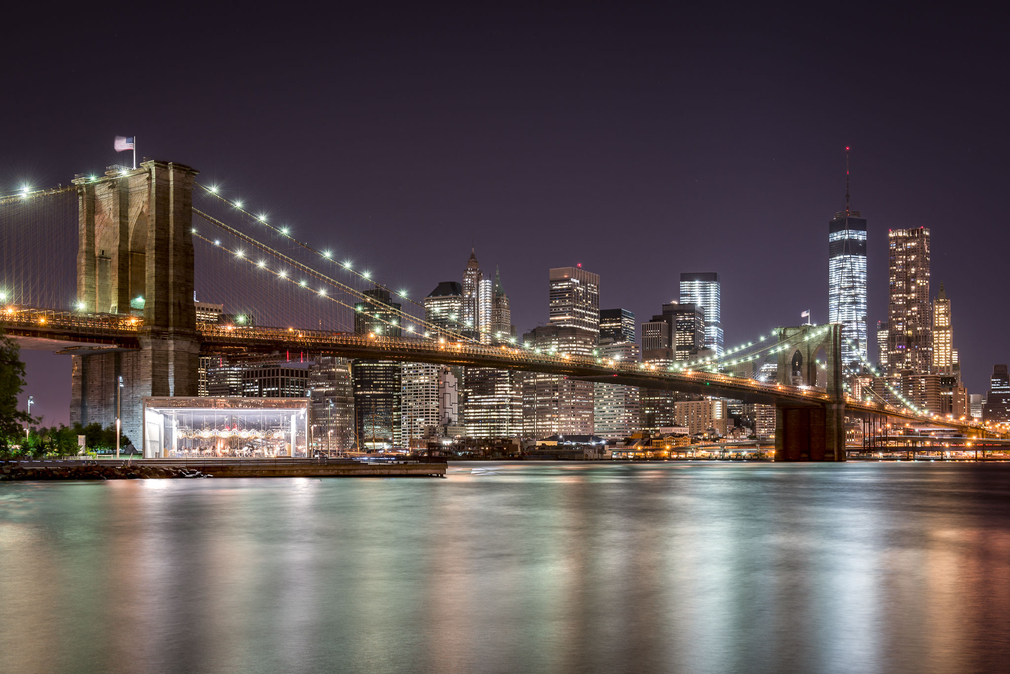 Wallpaper #66e34 Brooklyn Bridge in New York the Iconic Crossing Between Manhattan and