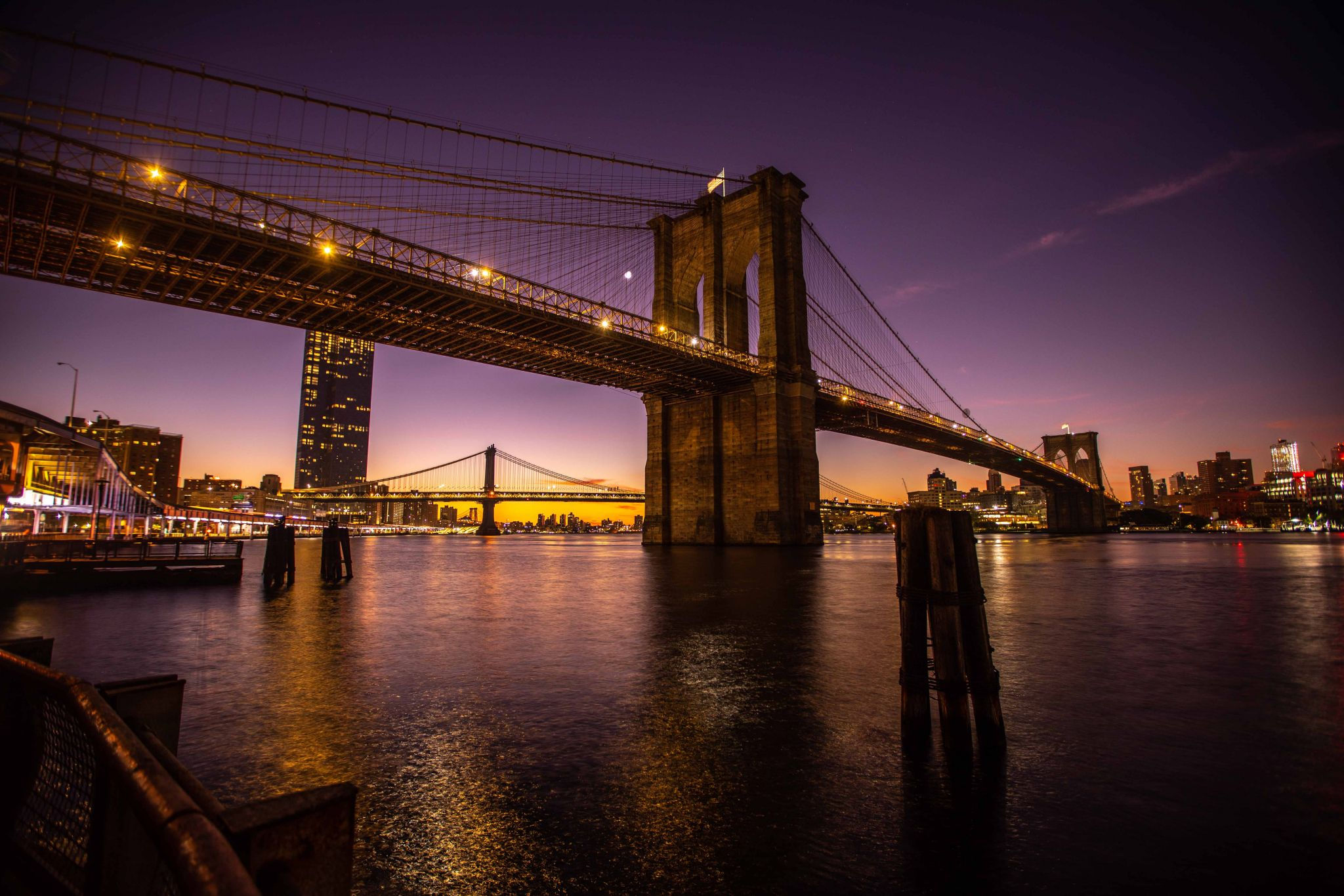 Wallpaper #66e34 Brooklyn Bridge in New York the Iconic Crossing Between Manhattan and