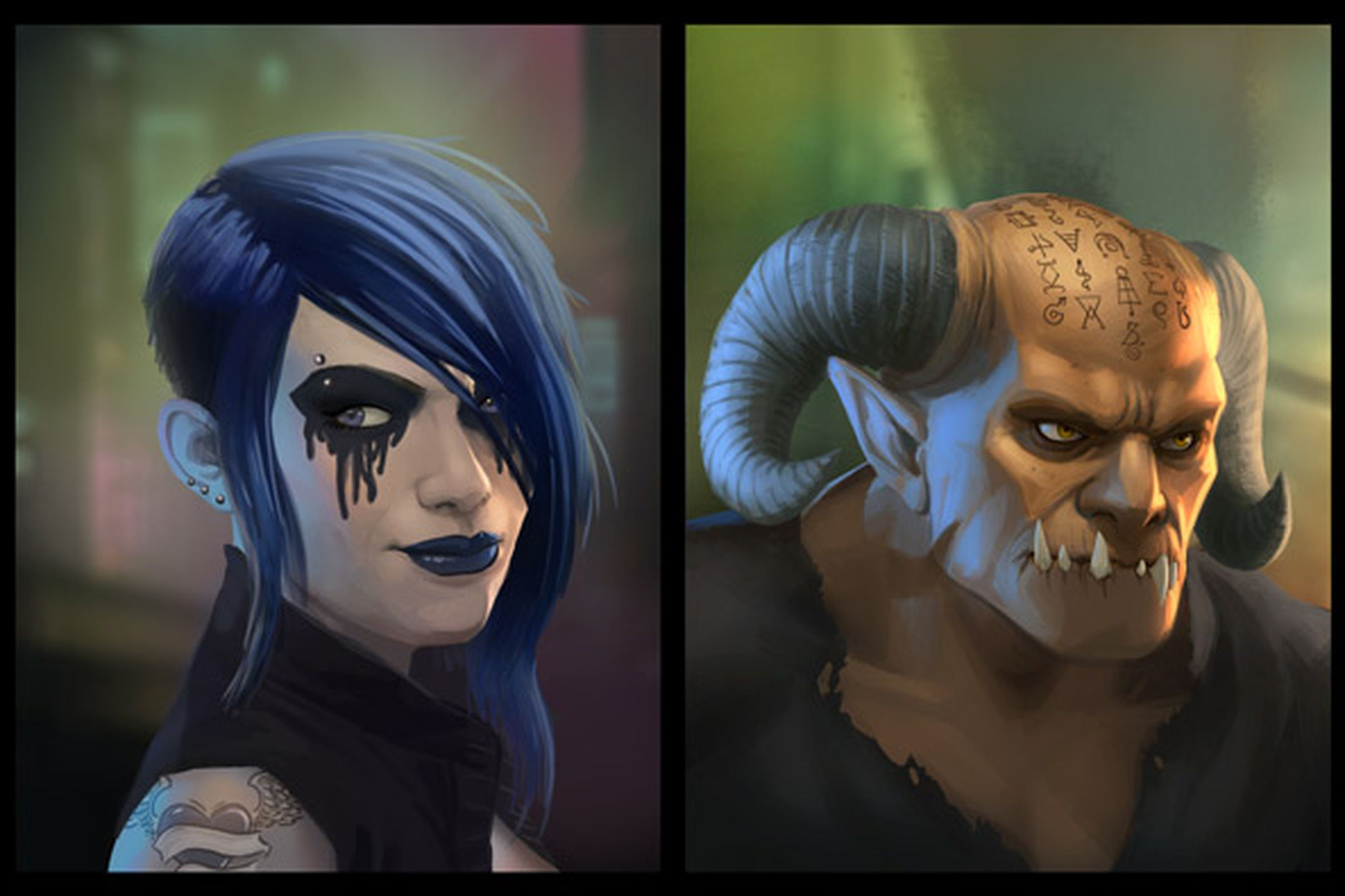 Wallpaper #jRlpF48BtGB6xQ78NG_S58 Shadowrun Returns Dev Diary Outlines Character Portraits Customization