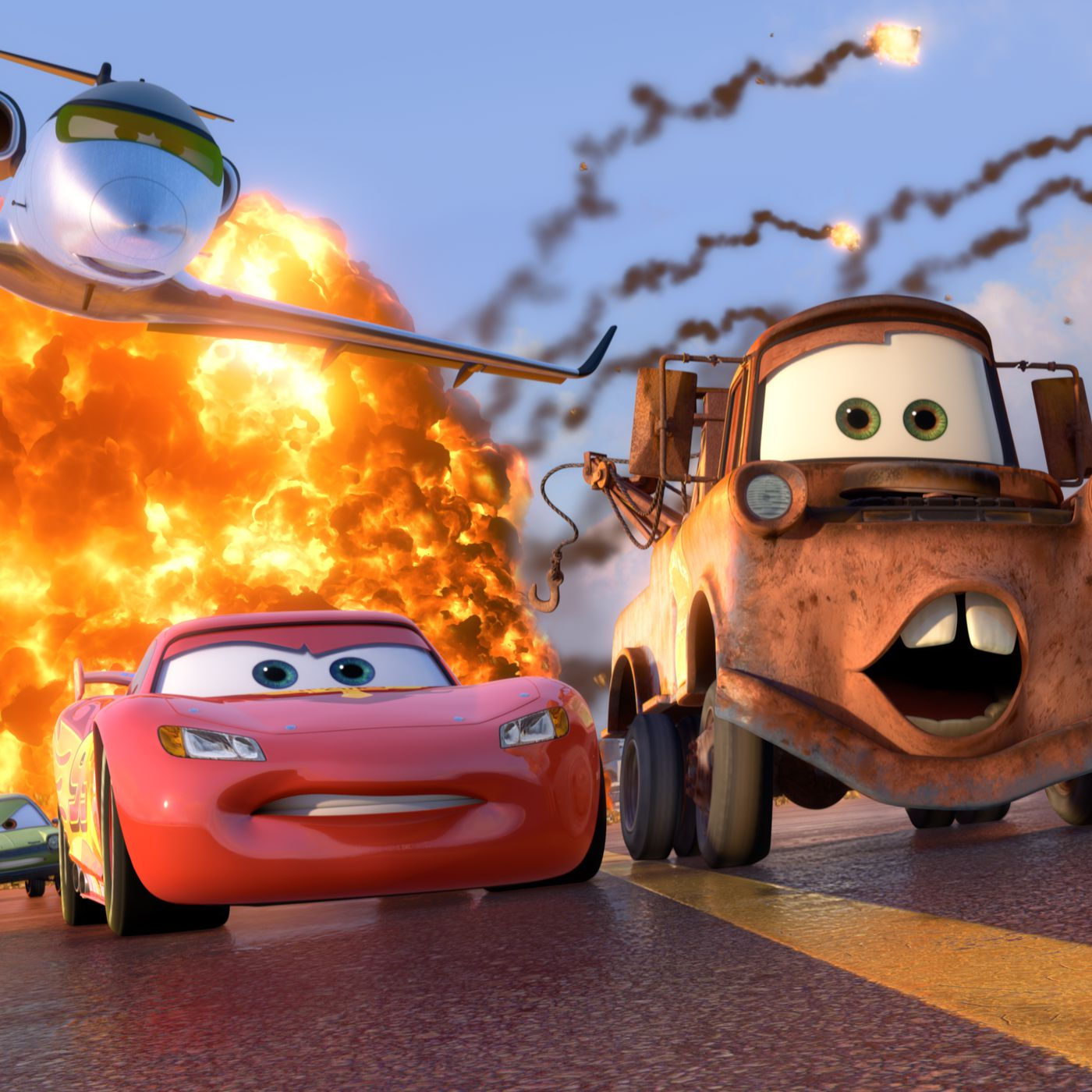 Wallpaper #ImexCZMBSpphPi3-VdFY283 Mater Cars Plane Vlrengbr