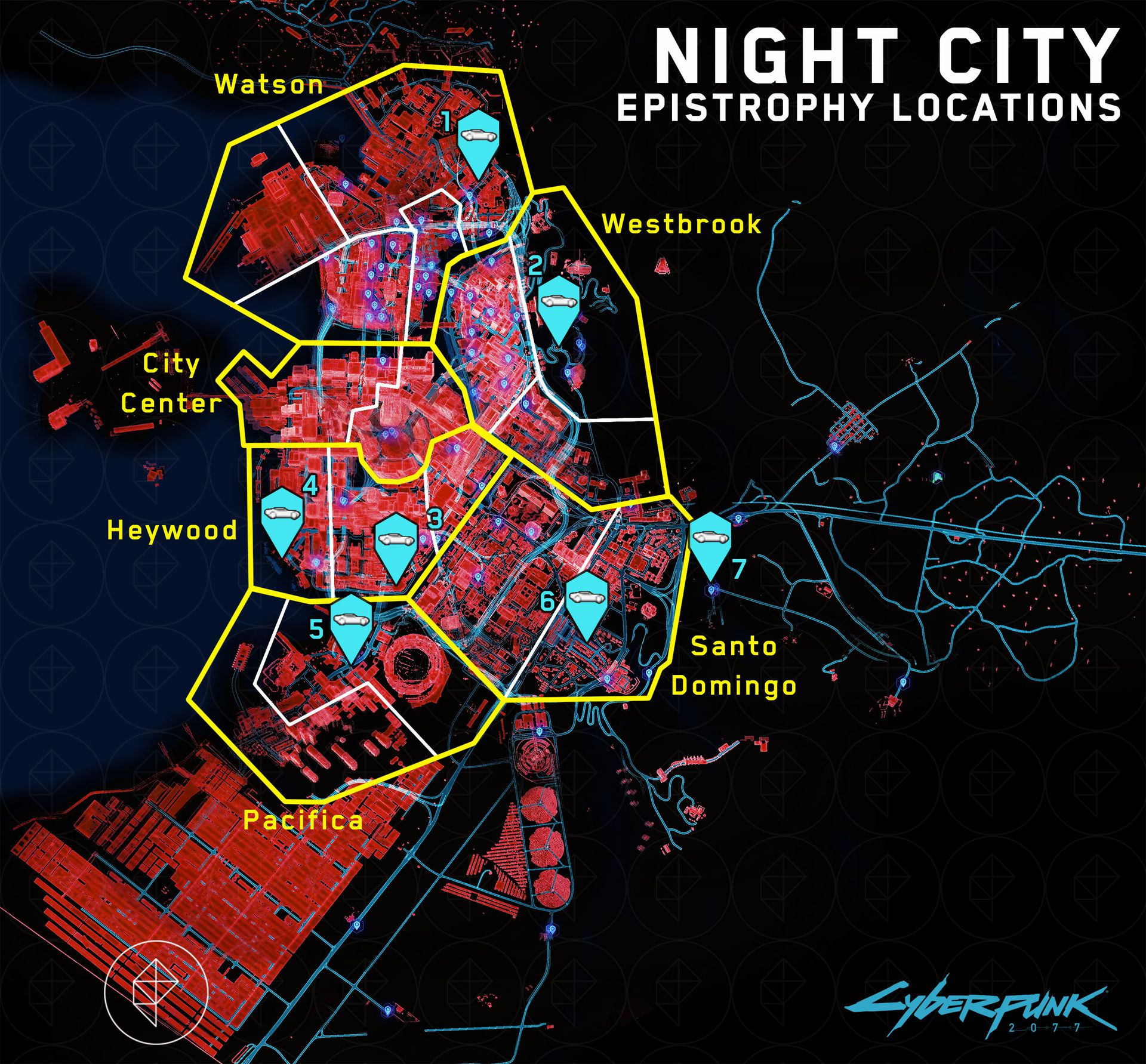 Wallpaper #CWfV7pIBSpphPi3-jF_J33 Cyberpunk 2077 Guide Epistrophy Delamain Cab Locations Cousinos