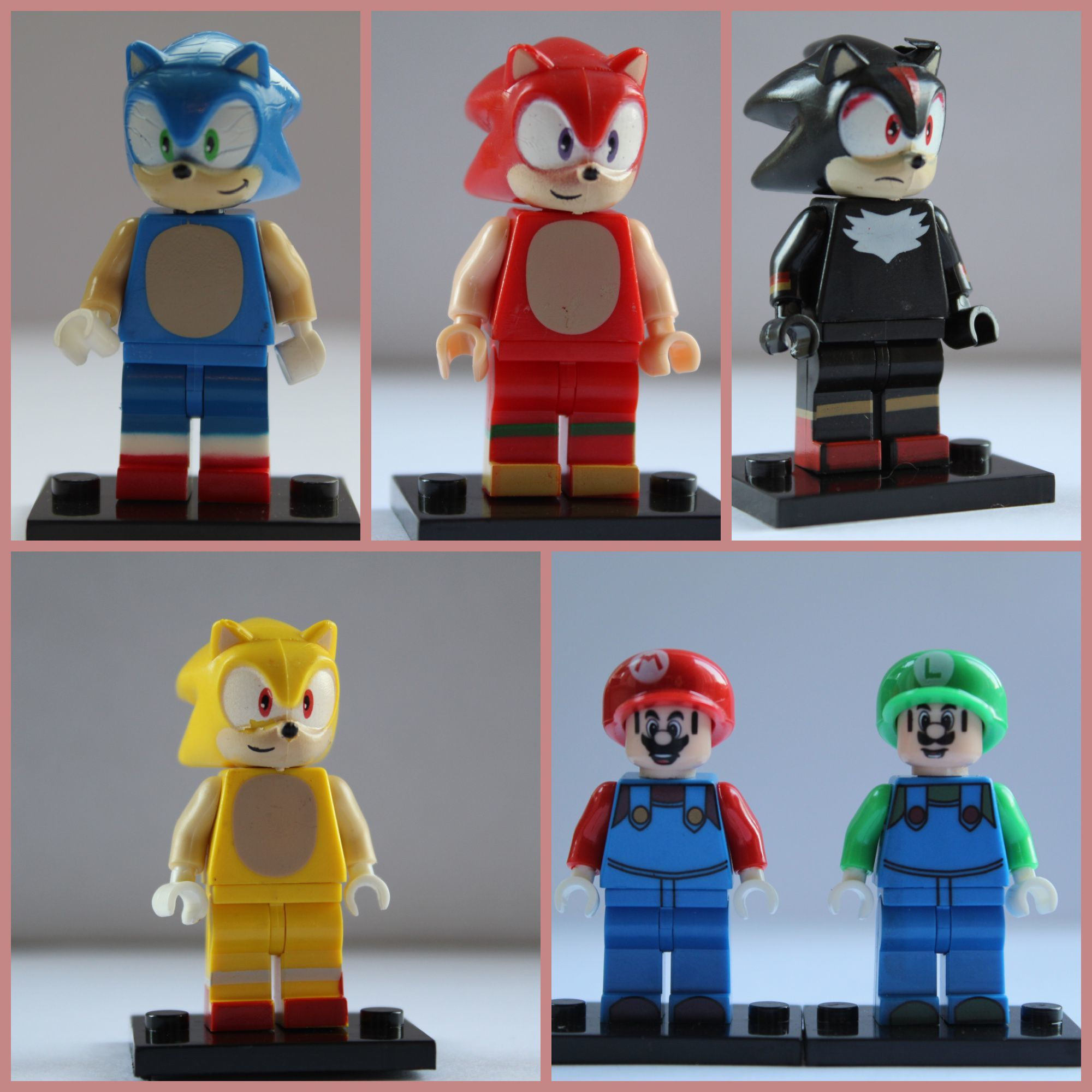 Wallpaper #Kx3VLZMBlOZrFDOkdNK0416 Video Game Sonic Hedgehog Mario Luigi Action Mini Figures Toys Fits