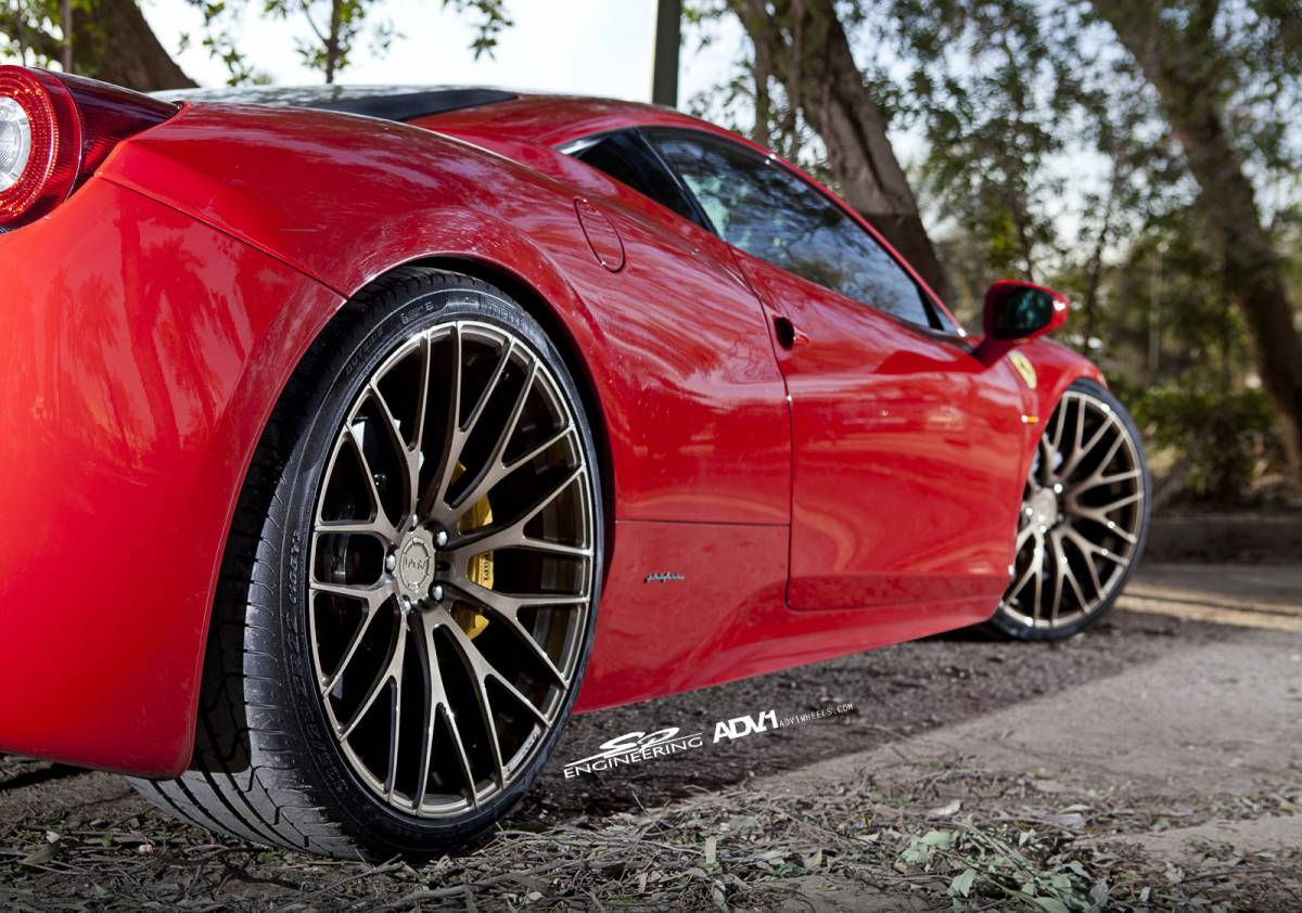 Wallpaper #4GiaGZMBSpphPi3-NBfw191 Ferrari 458 Italia Gets New Stance via Adv1 Wheels