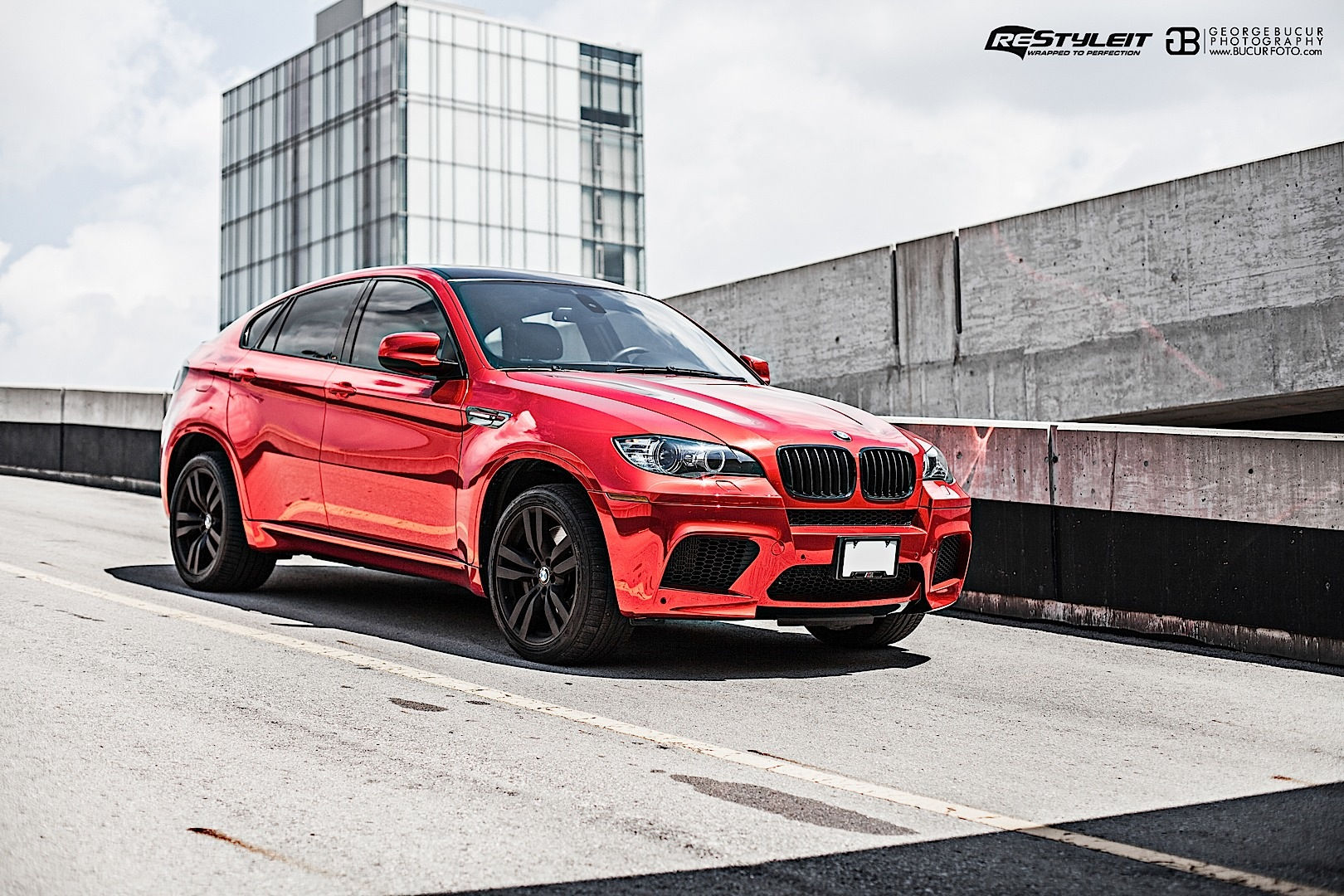 Wallpaper #MBkzJY8BtGB6xQ78L4aF28 Red Chrome BMW X6 M is a Must See from Canada Autoevolution