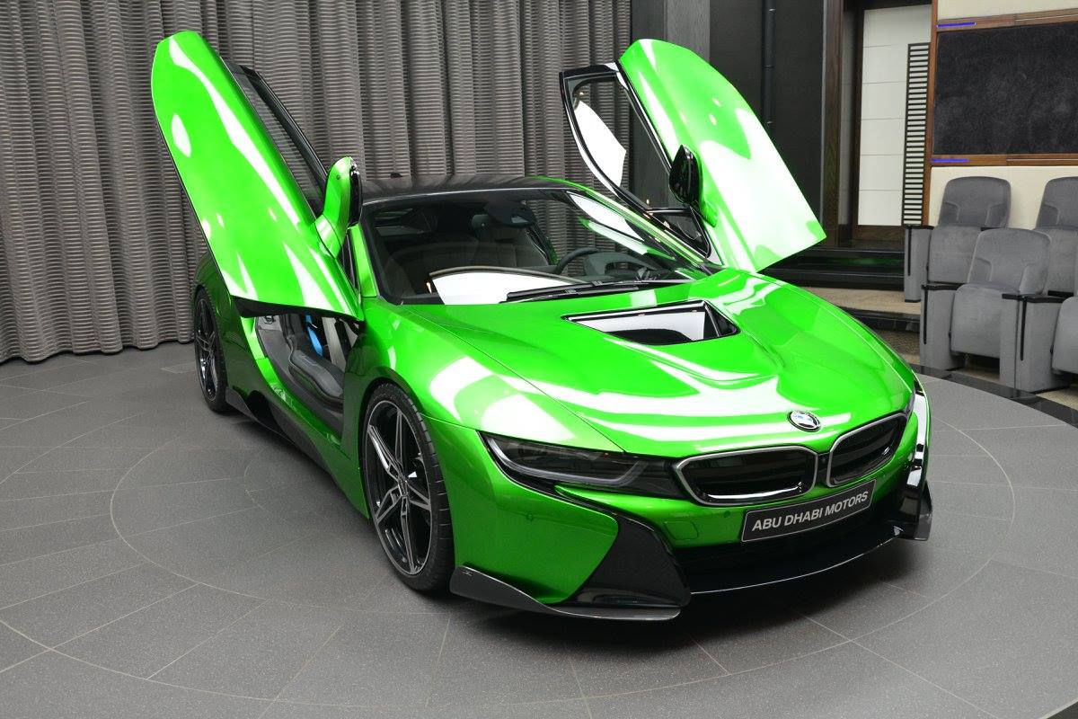 Wallpaper #En3o844Bnwiau_P6-w7417 Lava Green BMW i8 Revealed in Abu Dhabi Autoevolution