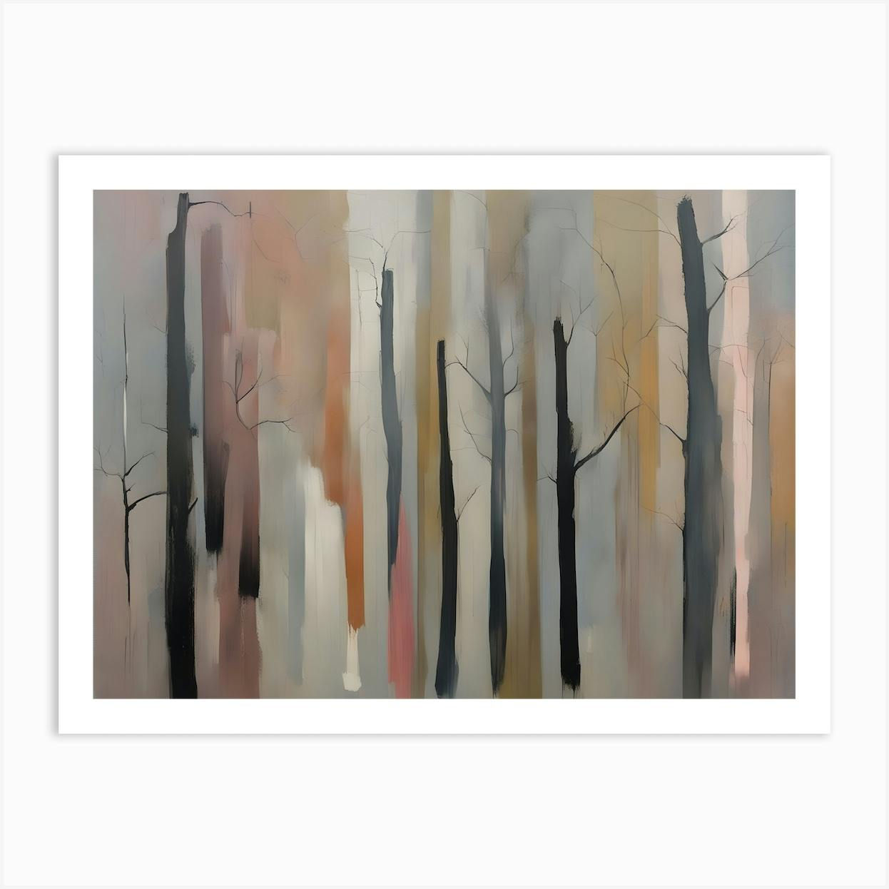 Wallpaper #d2c4EZMBSpphPi3-OPZ165 The Trees Abstract Forest Art Print by Two Six Media Fy