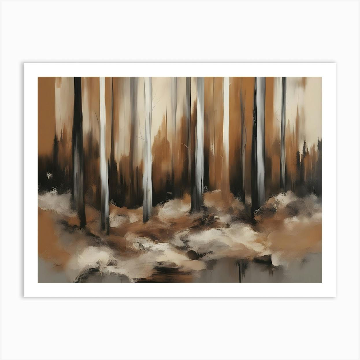 Wallpaper #d2c4EZMBSpphPi3-OPZ133 Abstract Forest Art Print by Two Six Media Fy
