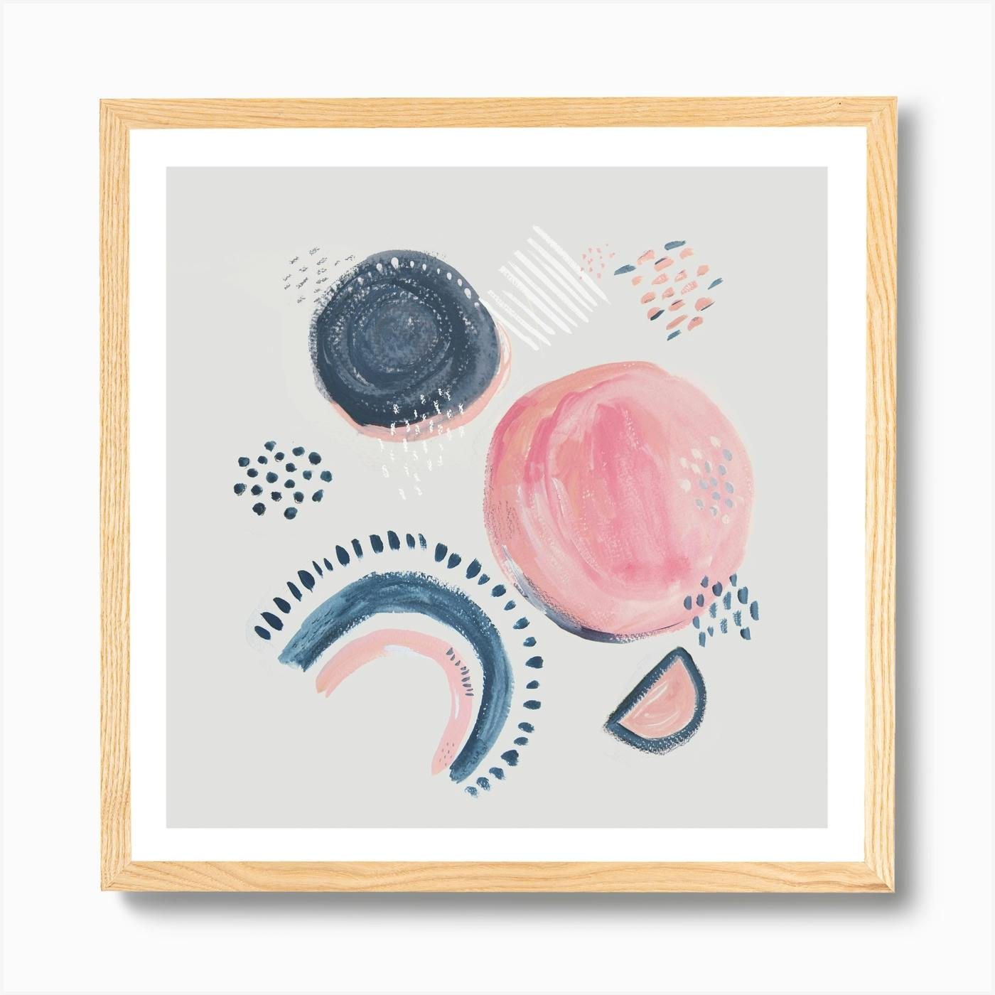 Wallpaper #52dQ-5IBSpphPi3-YpO8376 Abstract Mark Making Circles Square Art Print by Lauradidthis Fy
