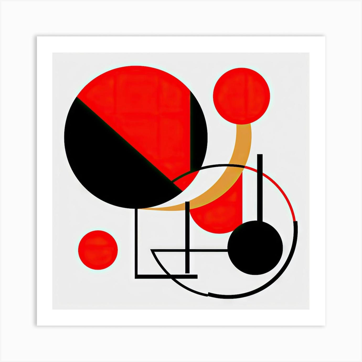Wallpaper #52dQ-5IBSpphPi3-YpO841 Abstract Painting Circles Art Print by Difograaf Fy