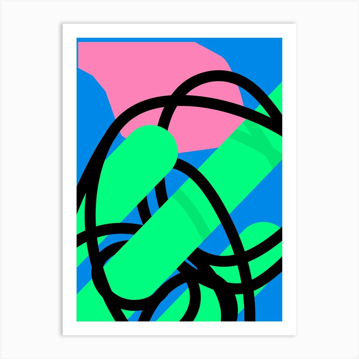 Wallpaper #Wx2kLZMBlOZrFDOksdHo281 Bold Modern Abstract Art Print Art Print by Yohuga Fy