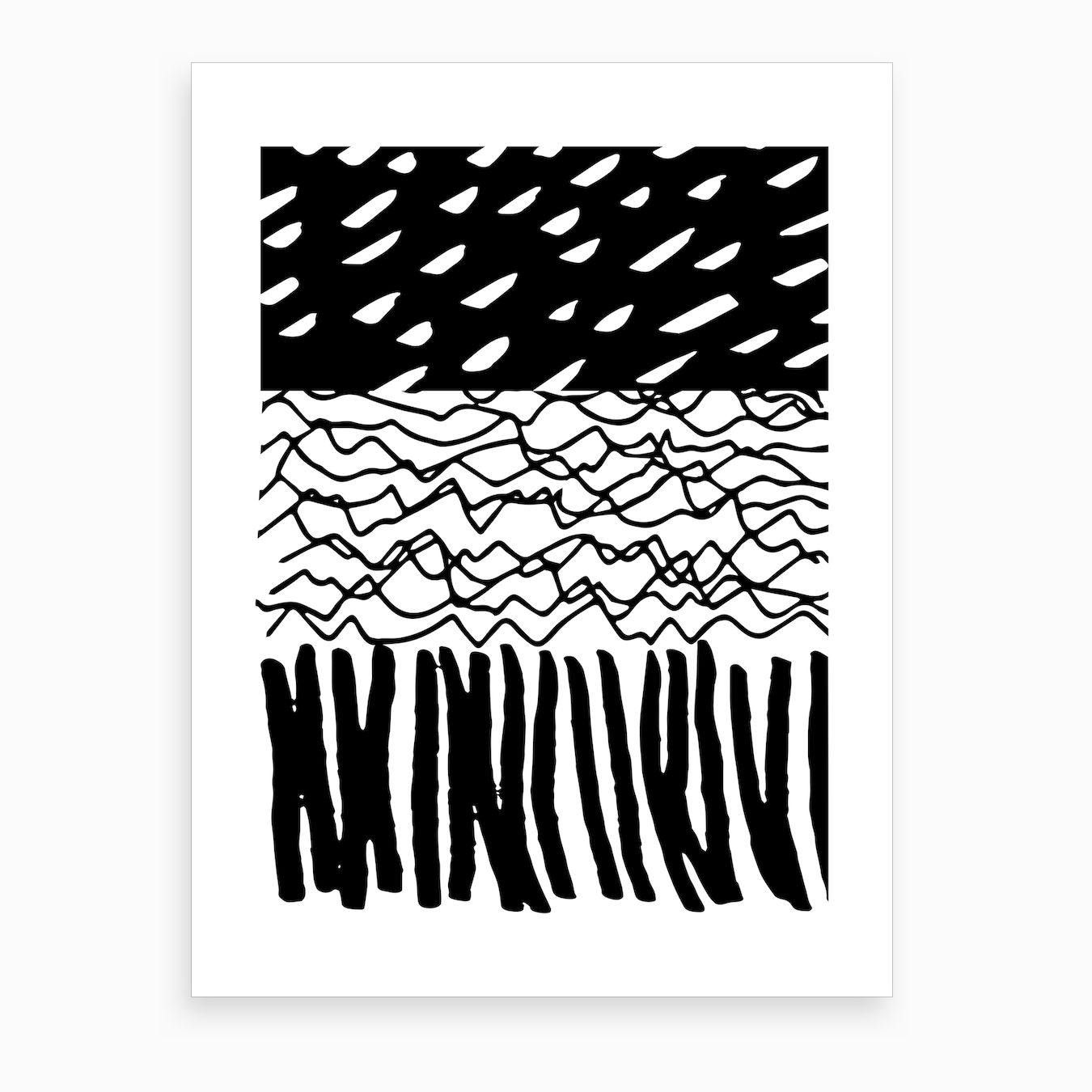 Wallpaper #-mgrFZMBSpphPi3-pAYJ277 Black Abstract Marks Art Print by Kim Hubball Studio Fy