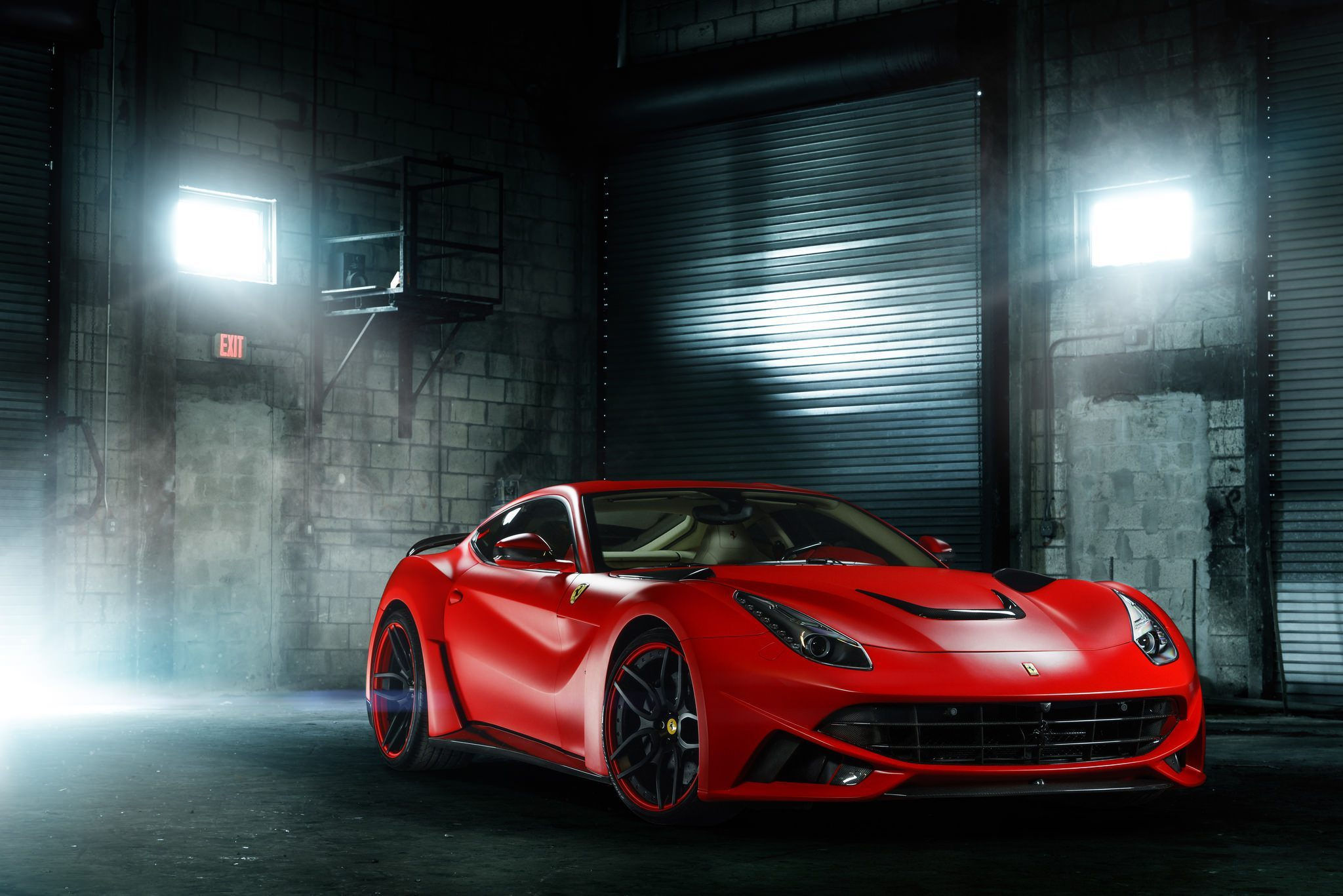 Wallpaper #DEWQlY4B7YBJg1BV3KBL14 A Stunning Satin Red Ferrari F12 Berlinetta