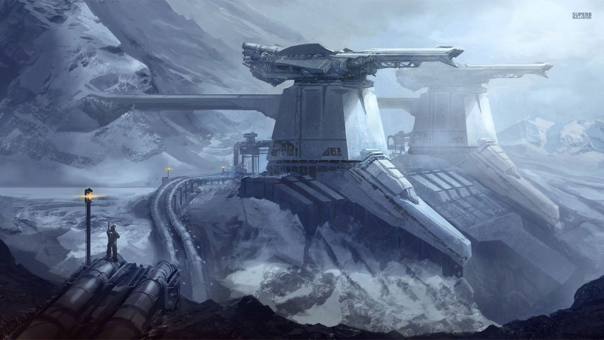 Wallpaper #M3078o4Bnwiau_P6VQu31 Sci Fi Fortress HD Wallpaper