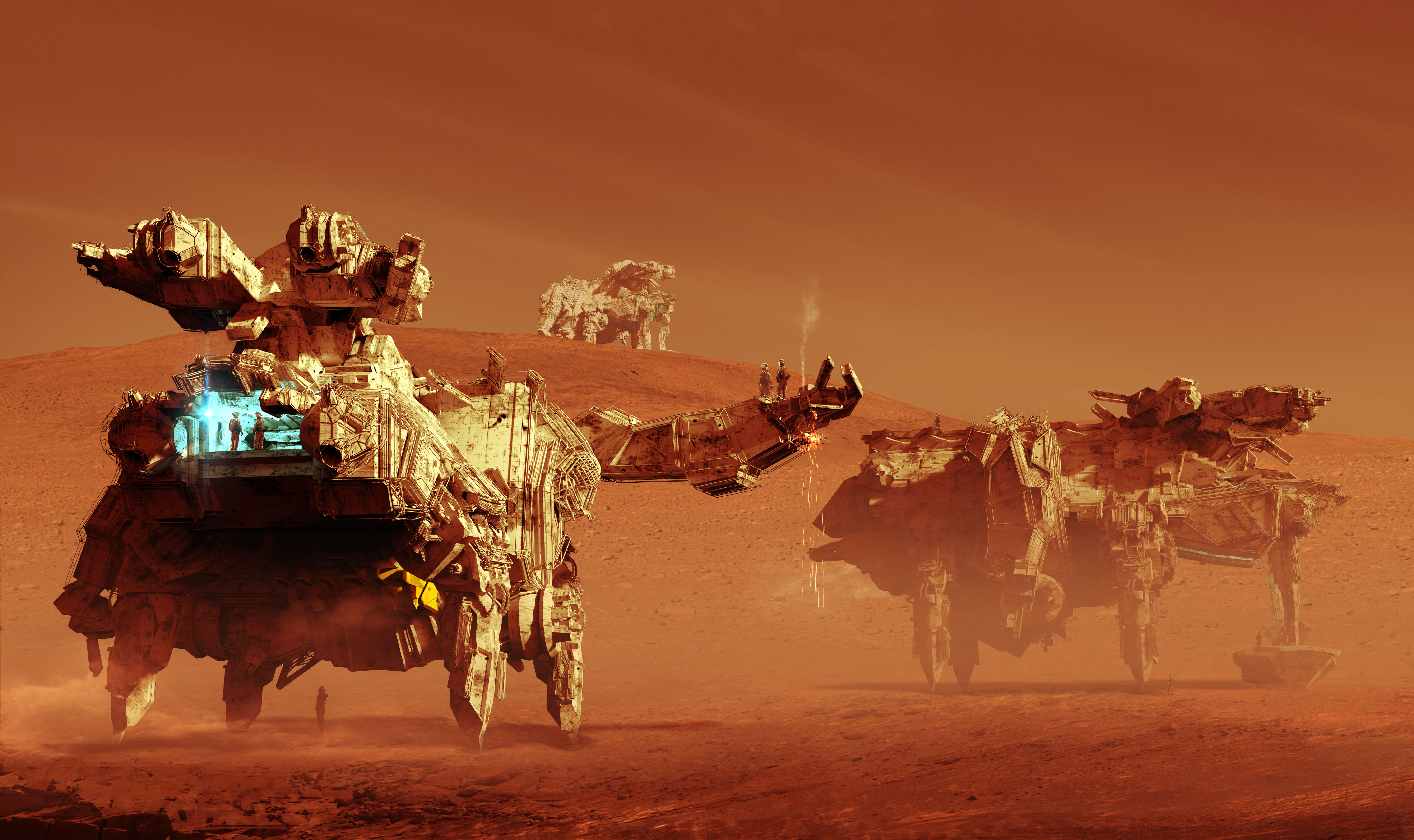 Wallpaper #h2jeIZMBSpphPi3-BDEJ6 Download Desert Sci Fi Vehicle 4K Ultra HD Wallpaper by Col Price