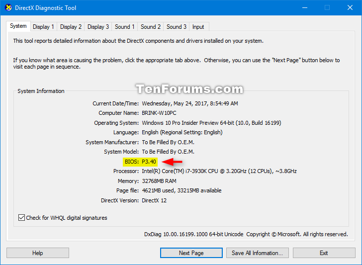 Wallpaper #57kc35IBJvJKYCmECgjQ186 Check Bios or Uefi Firmware Version in Windows 10 Tutorials