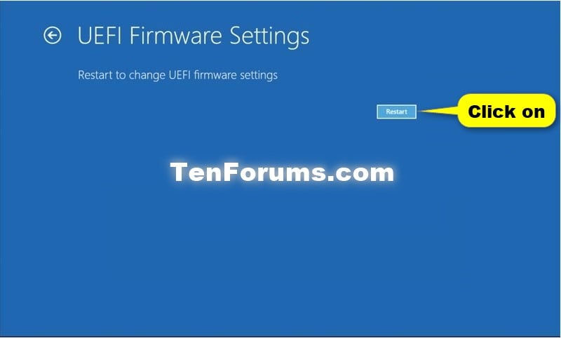 Wallpaper #57kc35IBJvJKYCmECgjQ64 Boot to Uefi Firmware Settings from Inside Windows 10 Tutorials