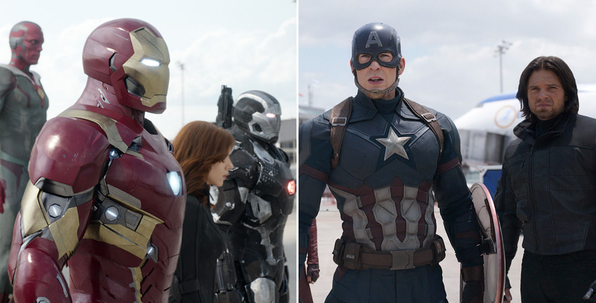 Wallpaper #DLiA25IBJvJKYCmEZ_d486 Team Cap and Team Iron Man Draw Their Battle Lines D23