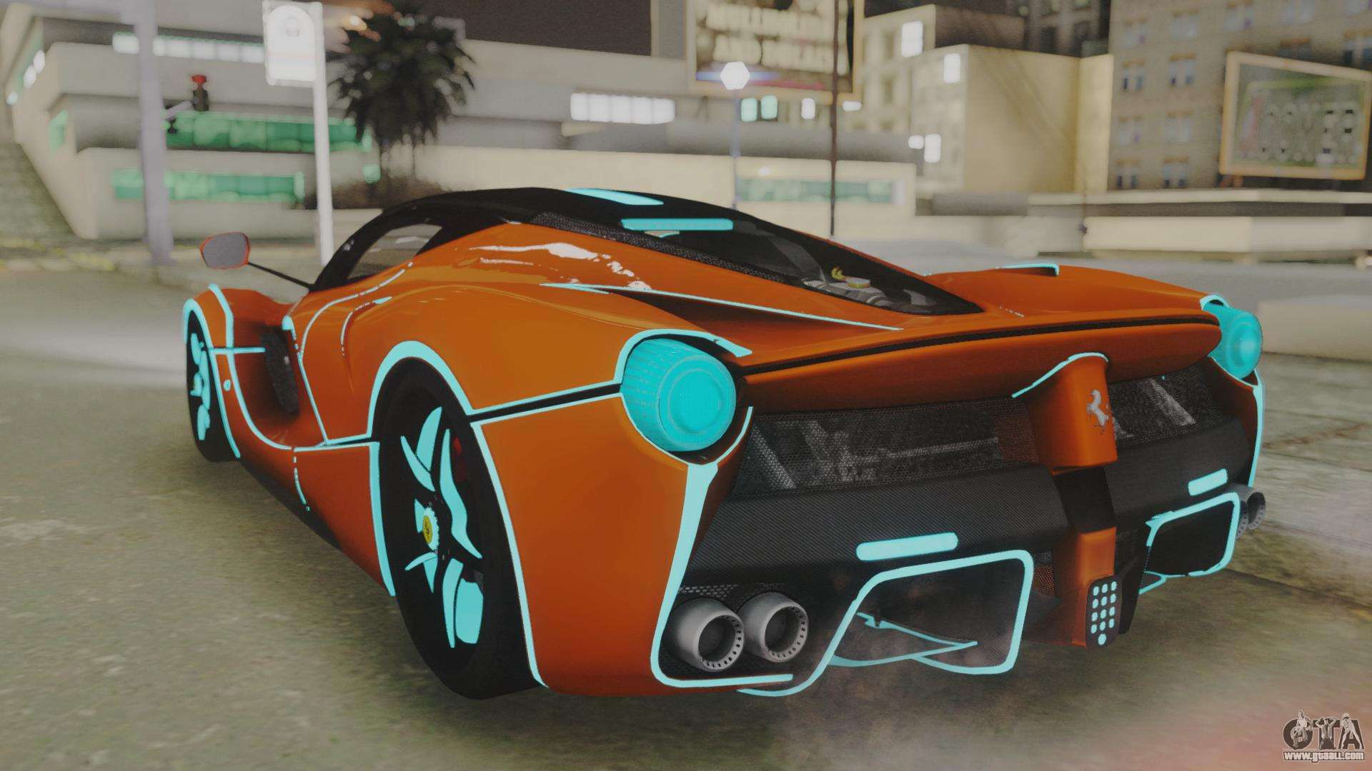 Wallpaper #iGc2-5IBSpphPi3-u5PV24 Ferrari Laferrari Tron Edition V10 for Gta San Andreas