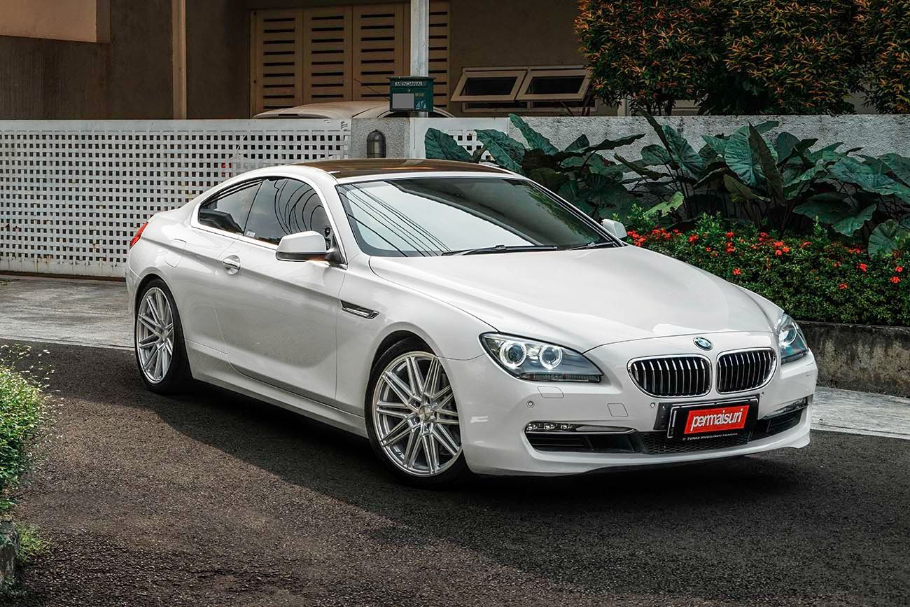 Wallpaper #MABA644BSdW8dNou3RGS28 BMW 6 Series 640i F13 White Vossen Cv10 Wheel Front