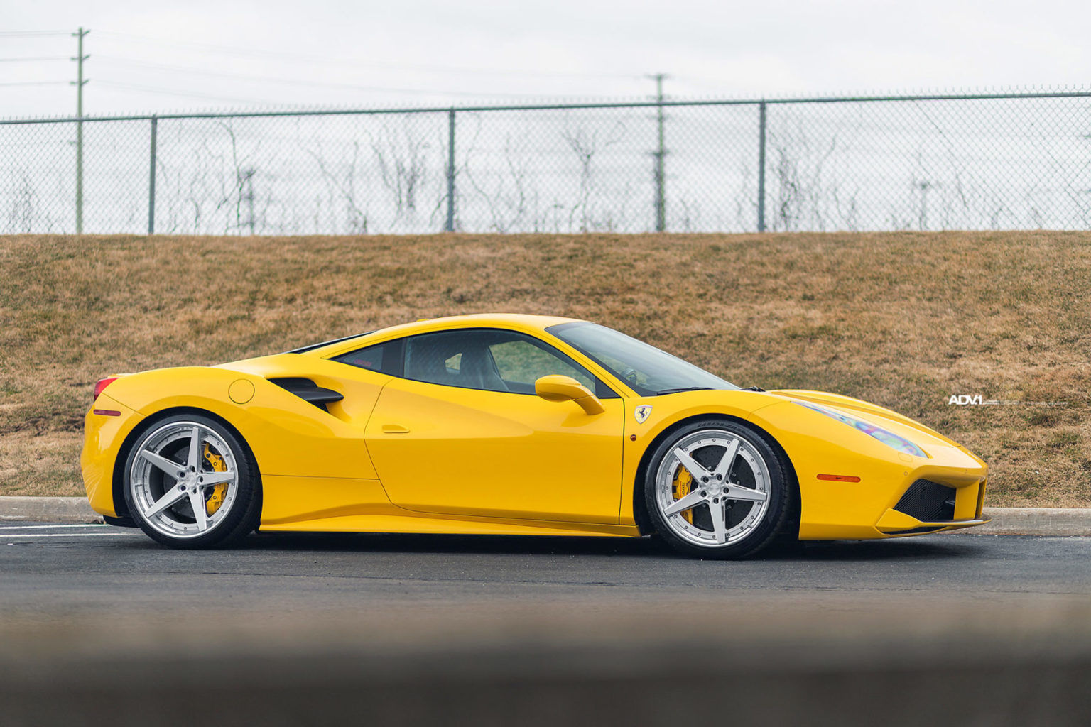 Wallpaper #bxm2A48BtGB6xQ78W0wf48 Ferrari 488 Gtb Yellow Adv1 Adv5 Track Spec Advanced Wheel Front