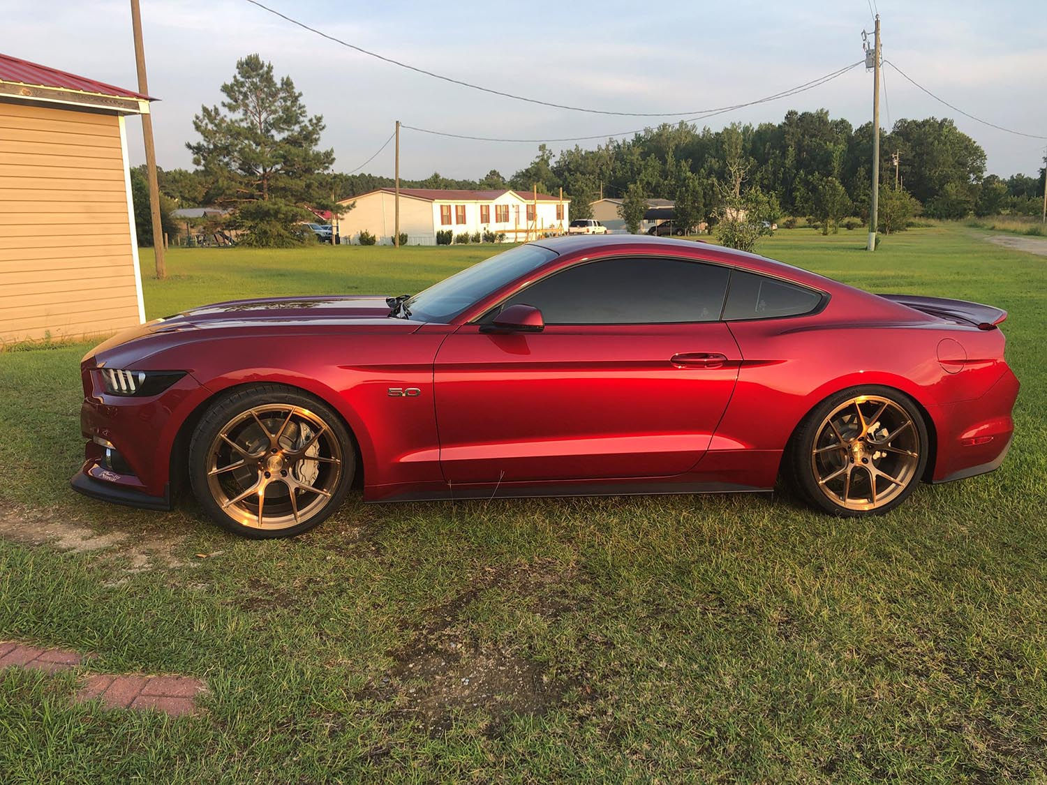 Wallpaper #OGh6HZMBSpphPi3-5Sbs15 Ford Mustang GT S550 Ruby Red with Bronze vs Forged Vs02 Wheel Wheel
