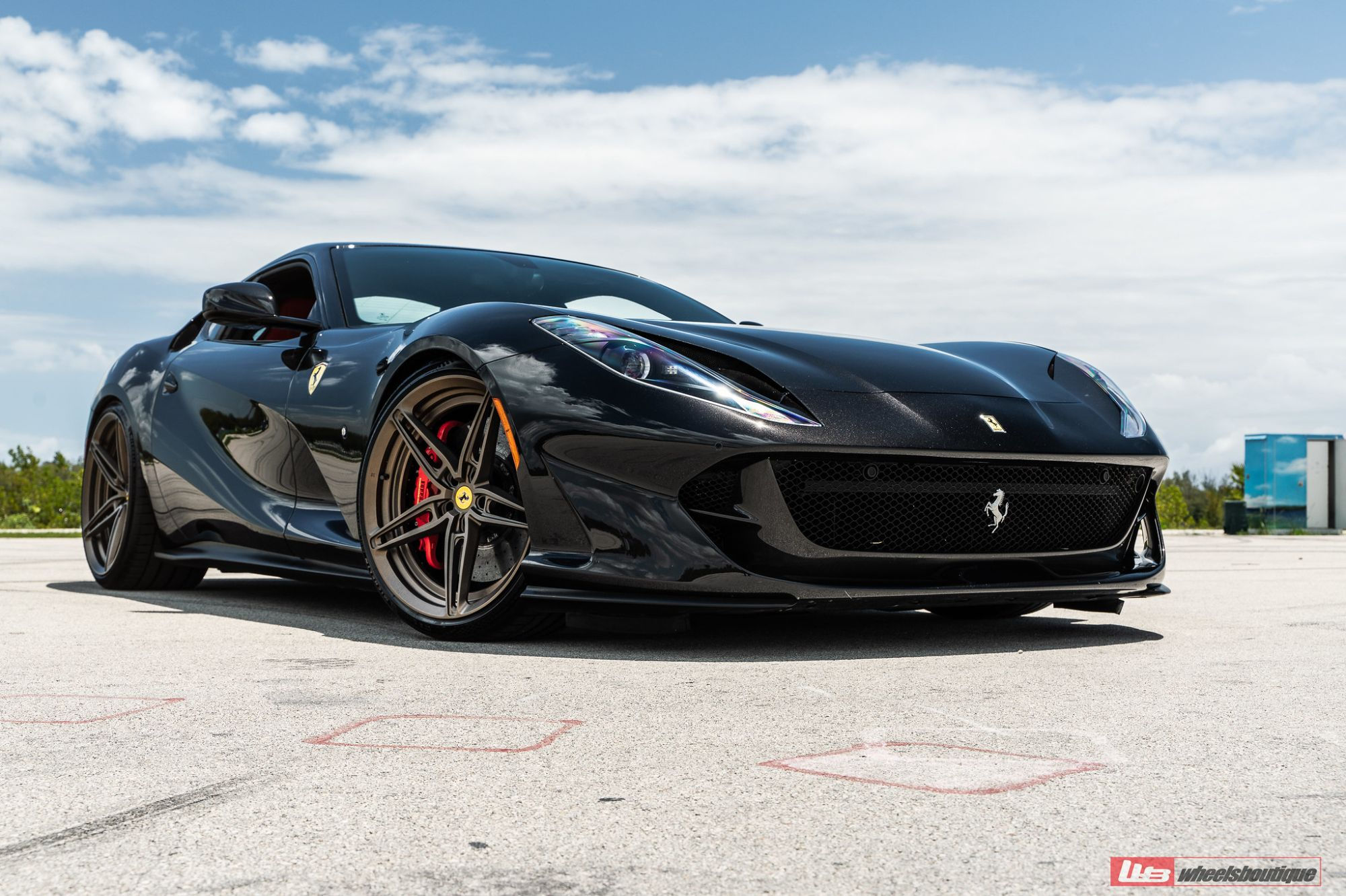 Wallpaper #py7eOJMBeCfPaRV8brst100 Ferrari 812 Superfast Black Anrky An27 Wheel Wheel Front