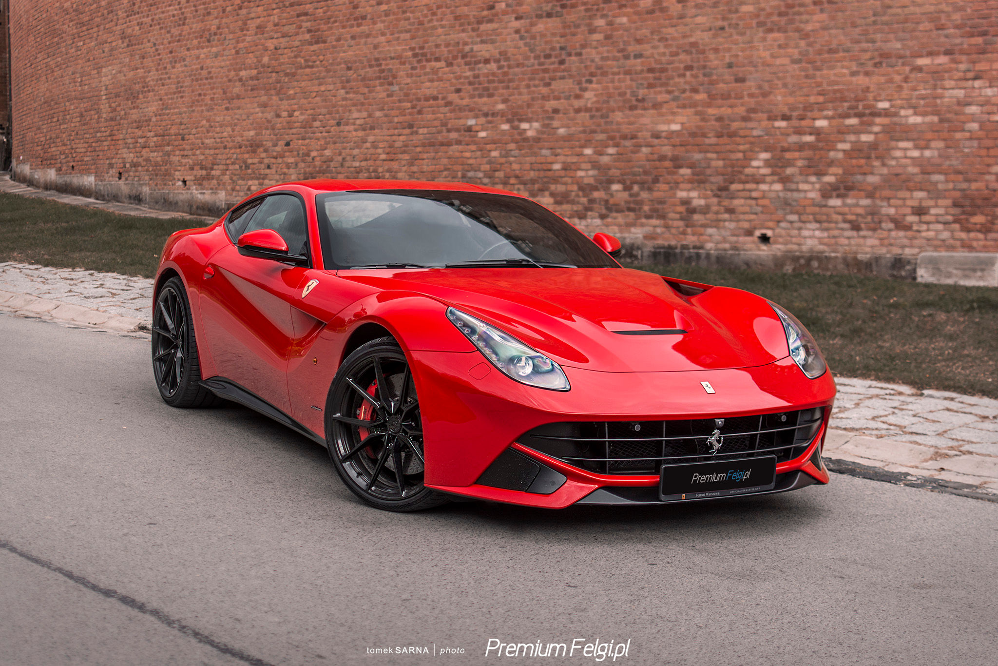 Wallpaper #DEWQlY4B7YBJg1BV3KBL30 Ferrari F12 Berlinetta Red Anrky An12 Wheel Front