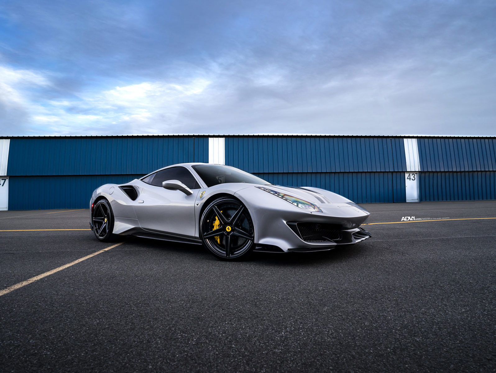 Wallpaper #xnP3hY4BFI5NbQksIB5m11 Ferrari 488 Pista Argento Nurburgring Adv1 Adv5 Mv2 Sl Wheel Front