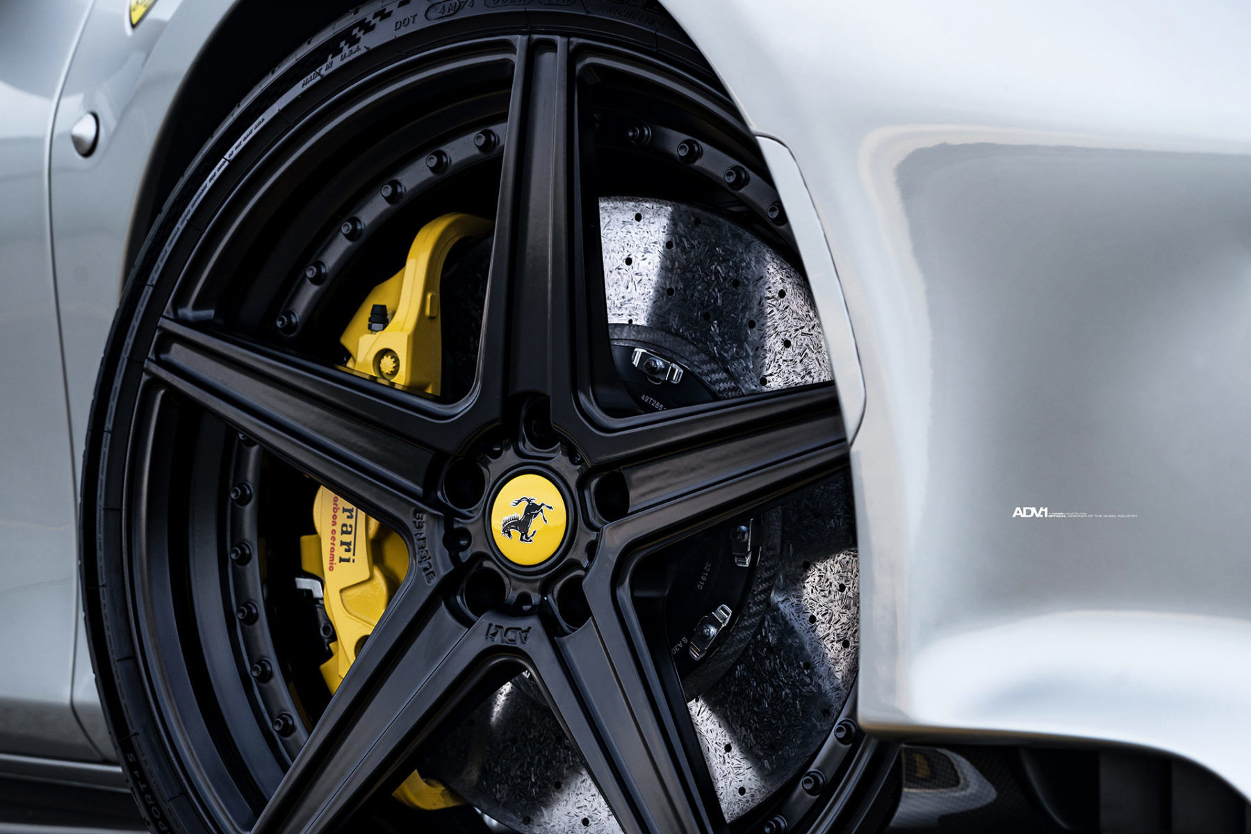 Wallpaper #xnP3hY4BFI5NbQksIB5m51 Ferrari 488 Pista Argento Nurburgring Adv1 Adv5 Mv2 Sl Wheel Front