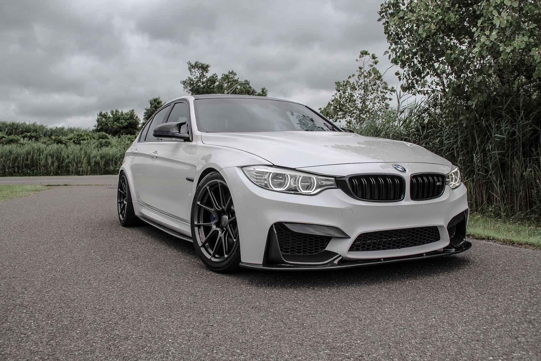Wallpaper #D3793 BMW M3 F80 White Hre S104 Wheel Front