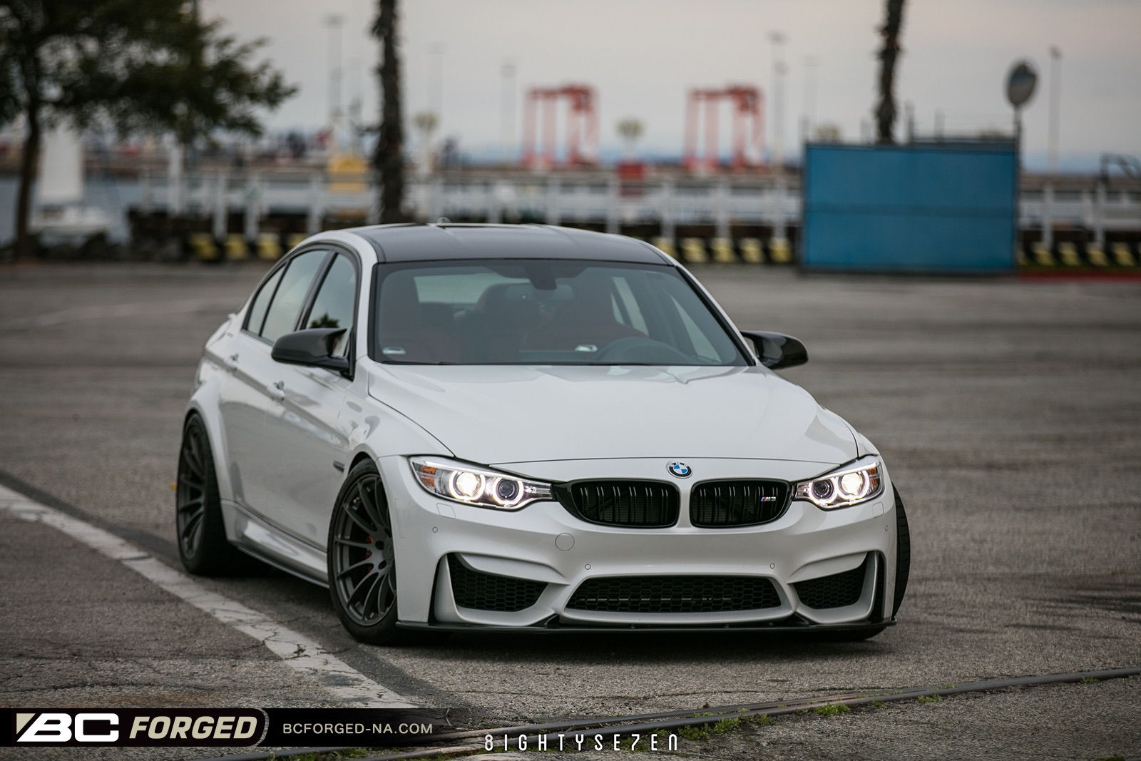 Wallpaper #D3793 BMW M3 F80 White Hre S104 Wheel Front