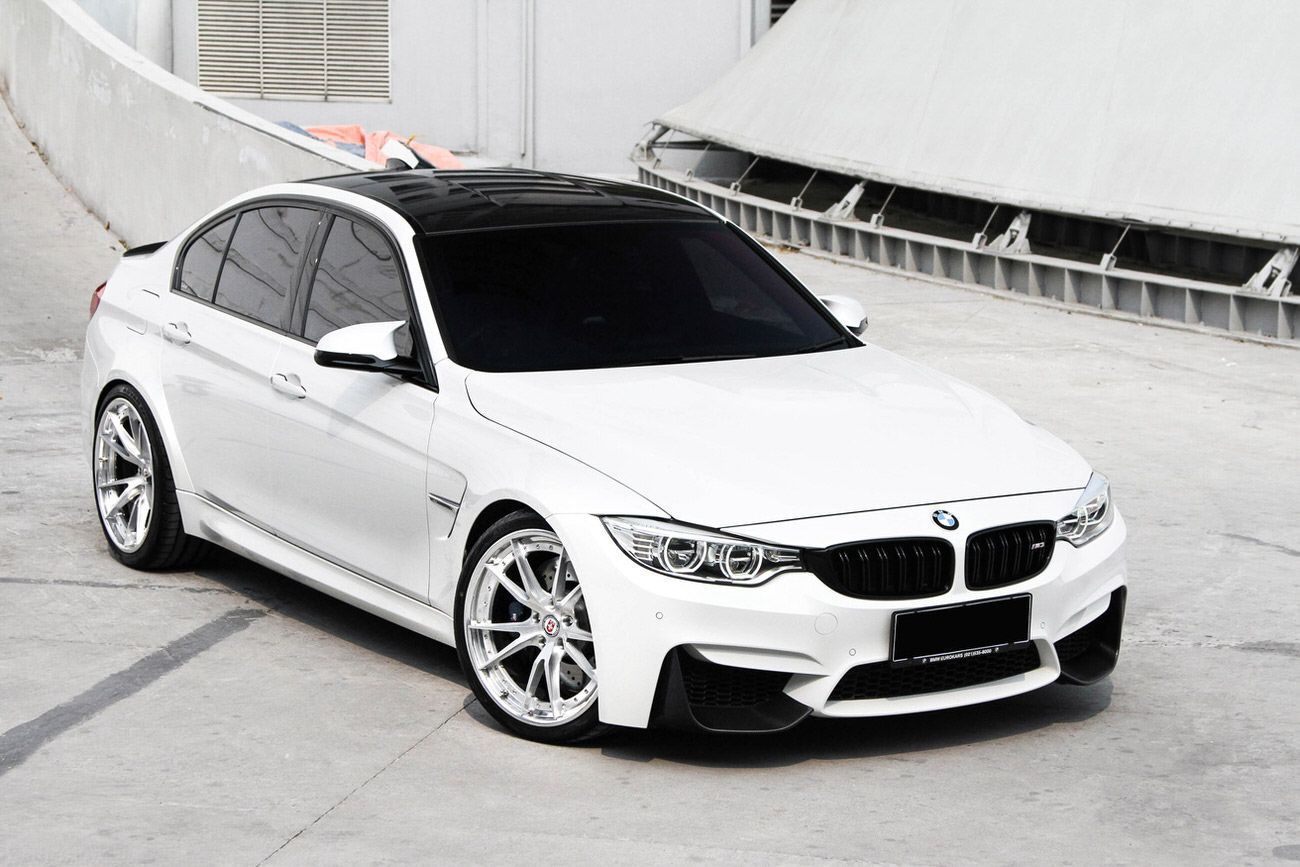 Wallpaper D3793 BMW M3 F80 White Hre S104 Wheel Front HD Wallpaper D3793