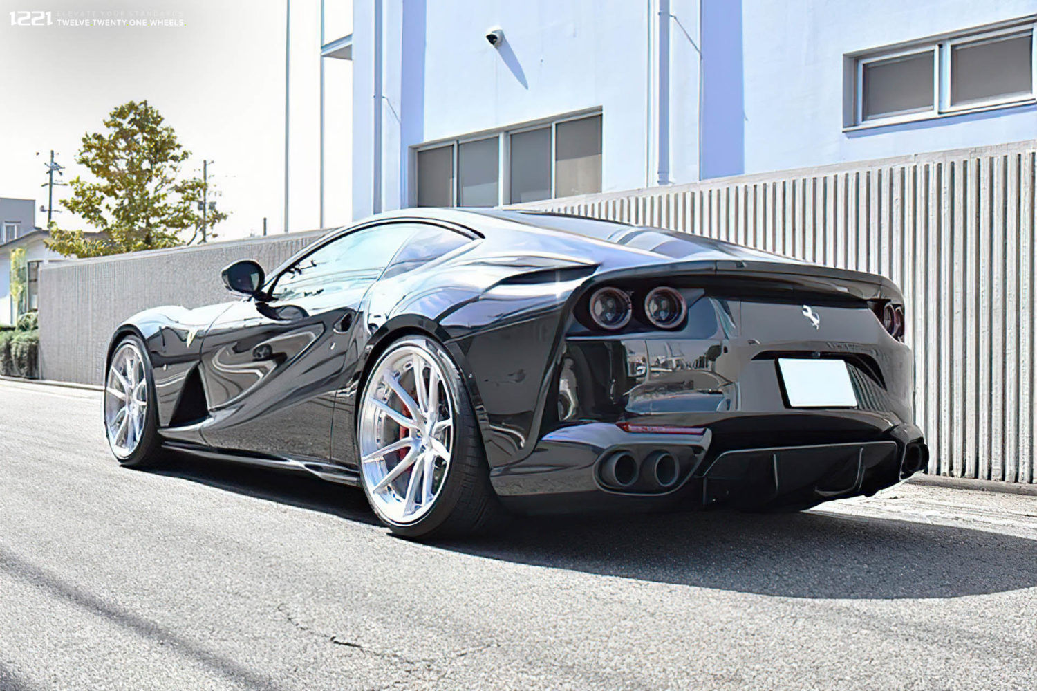 Wallpaper #GEZsVZcBqAgmjOk2hl5k277 Ferrari 812 Superfast Black 1221 Wheels 1221 Ap2x Apex30 Wheel Front
