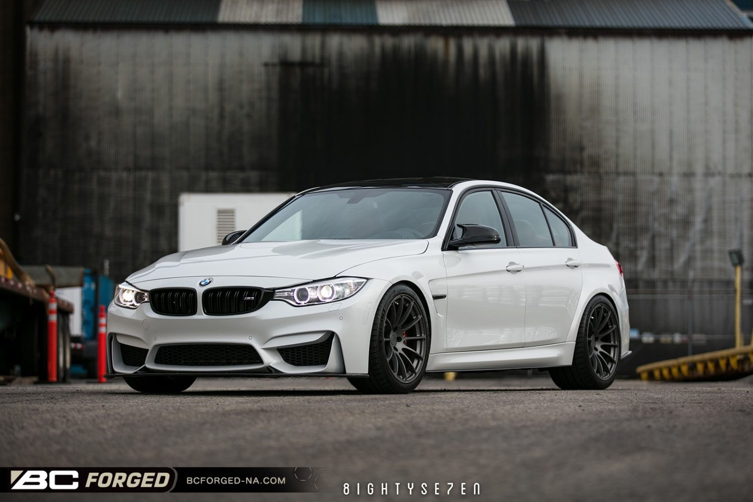 Wallpaper #D3793 BMW M3 F80 White Hre S104 Wheel Front