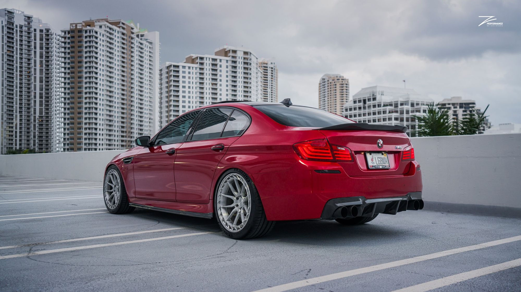 Wallpaper #82fI-JIBSpphPi3-voof191 BMW M5 F10 Red Z Performance Zpforged 22 Wheel Wheel Front