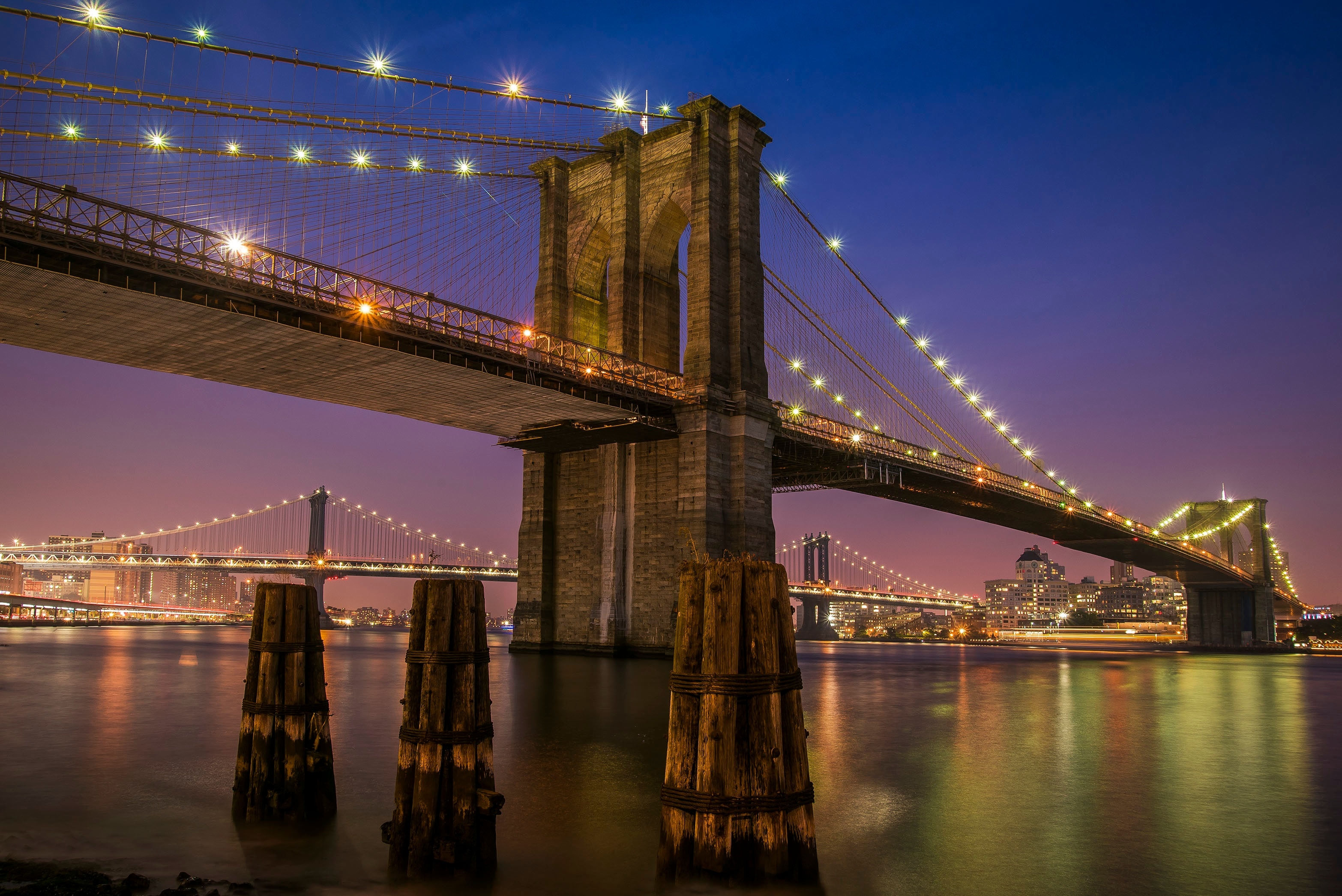 Wallpaper #66e34 Brooklyn Bridge in New York the Iconic Crossing Between Manhattan and