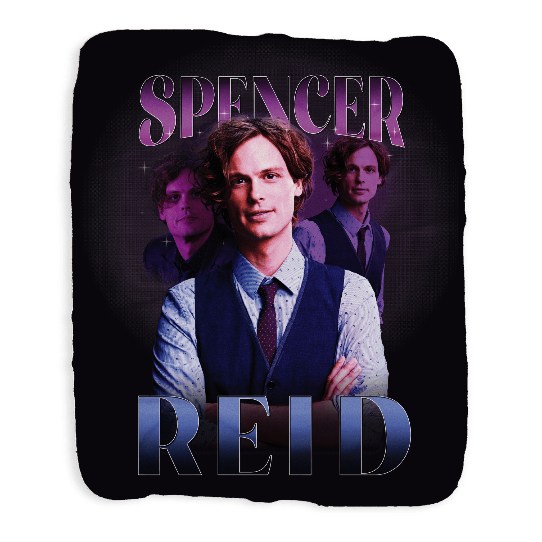 Wallpaper #9Gh7HJMBSpphPi3-_SJ7287 Criminal Minds Spencer Reid Heart Throb Sherpa Blanket Paramount Shop