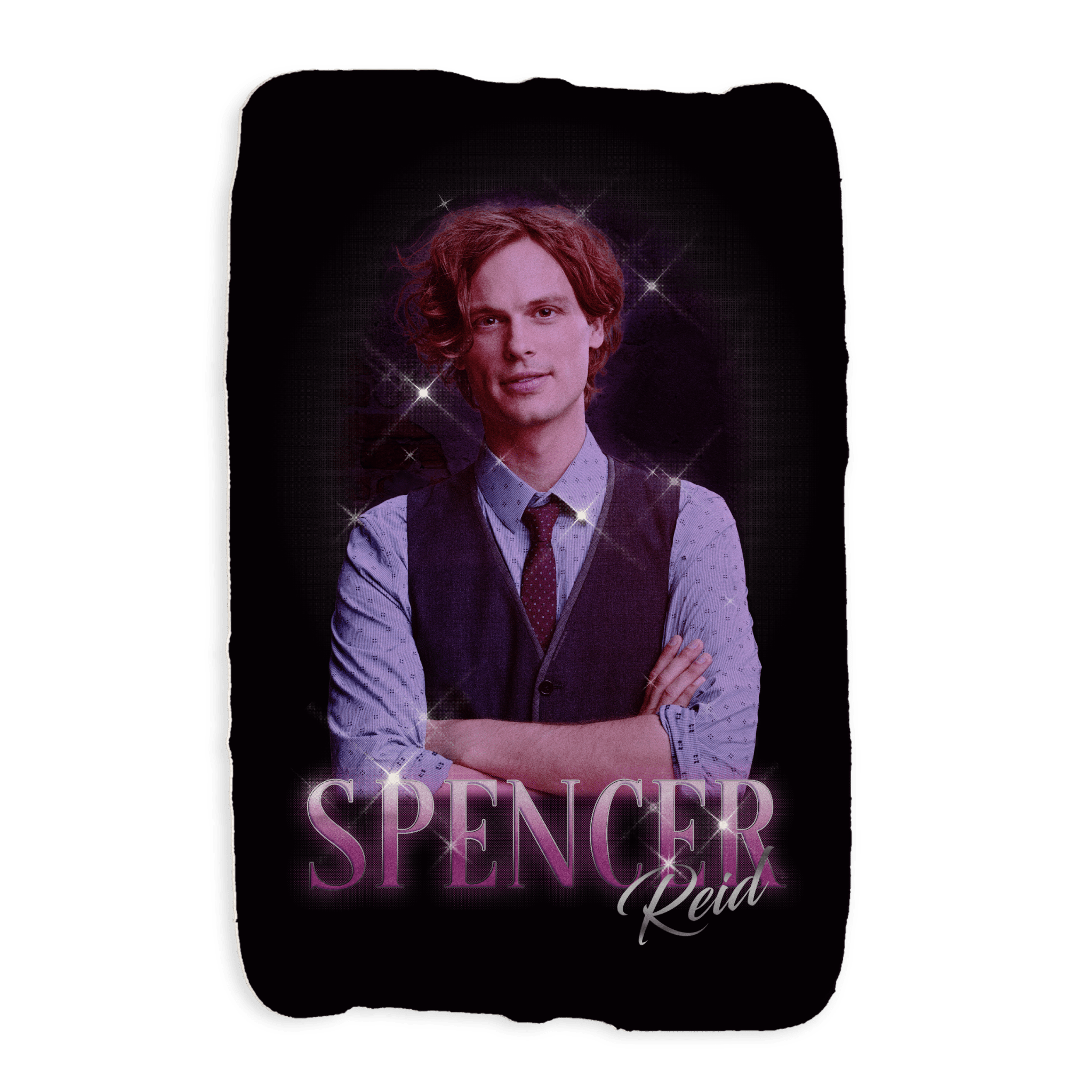 Wallpaper #9Gh7HJMBSpphPi3-_SJ787 Criminal Minds Vintage Spencer Reid Sherpa Blanket