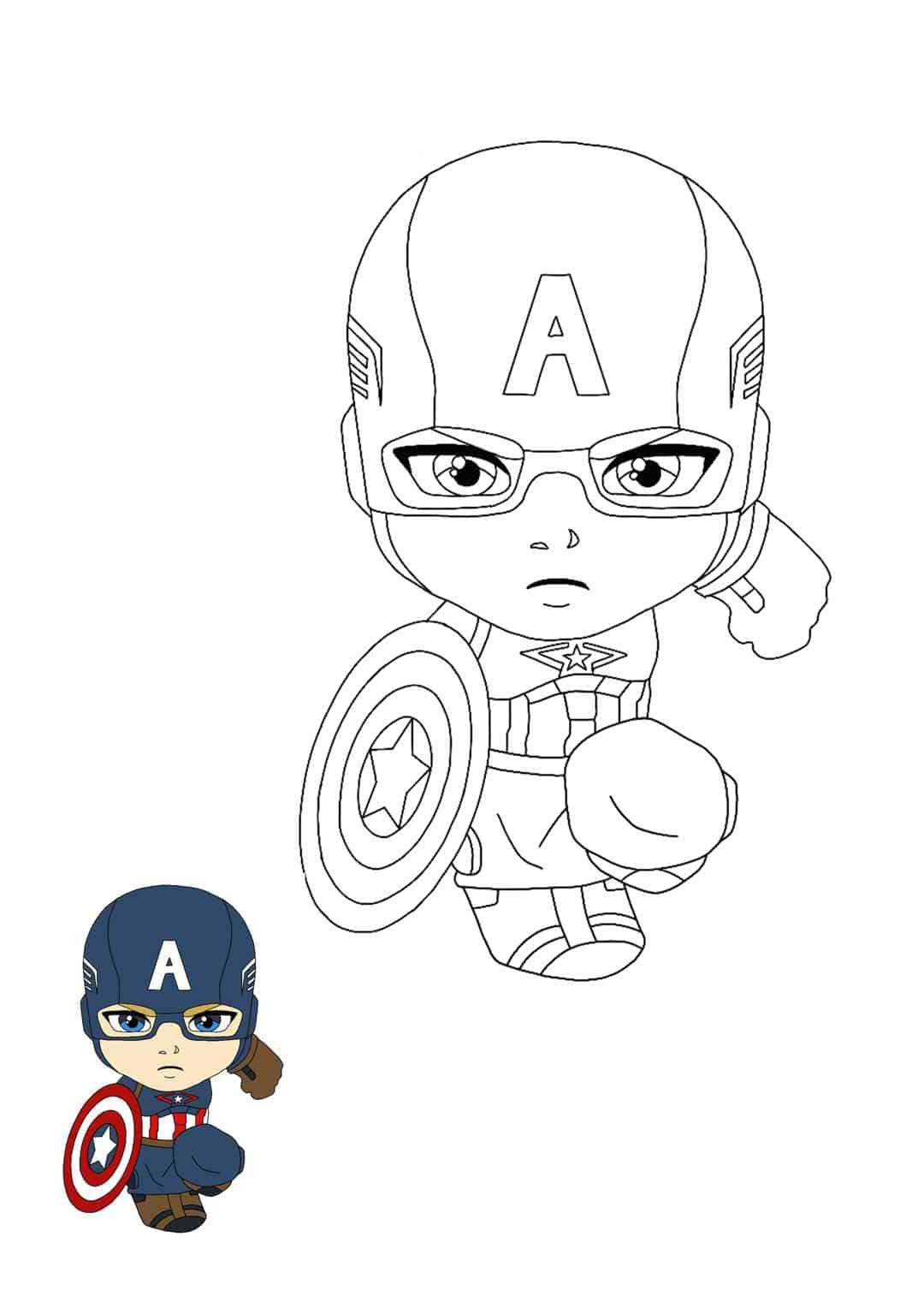 Wallpaper #t2eUB5MBSpphPi3-TMZz75 13 Authentique Capitaine America Coloriage Collection Idee De Coloriage