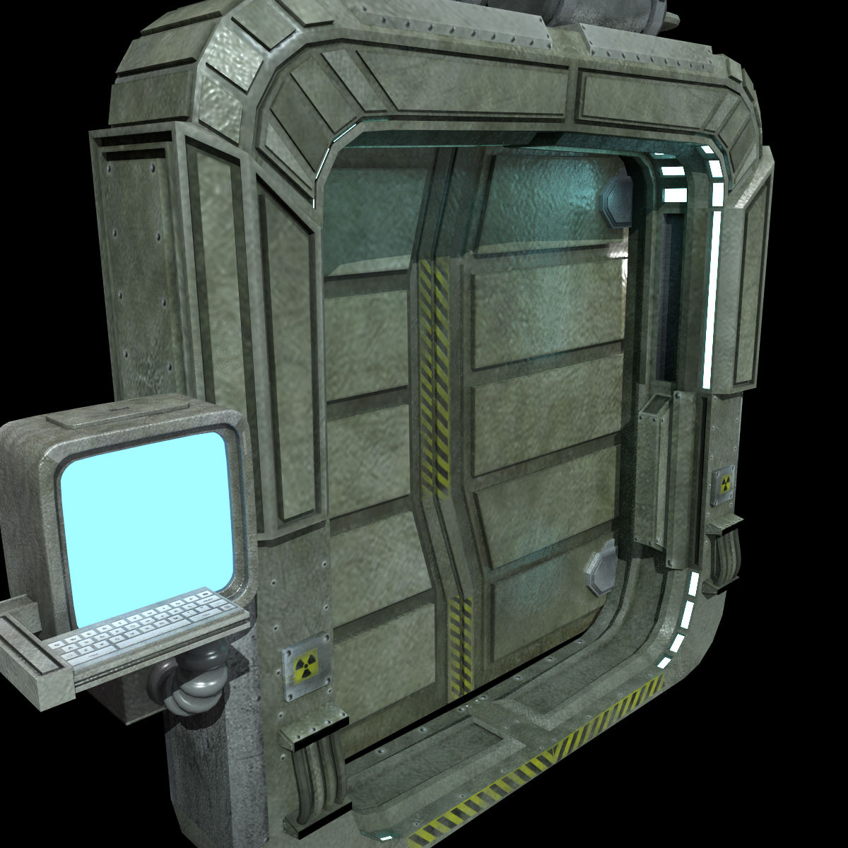 Wallpaper #eRl5Ho8BtGB6xQ78OHkV47 Sci Fi Door 3D Model