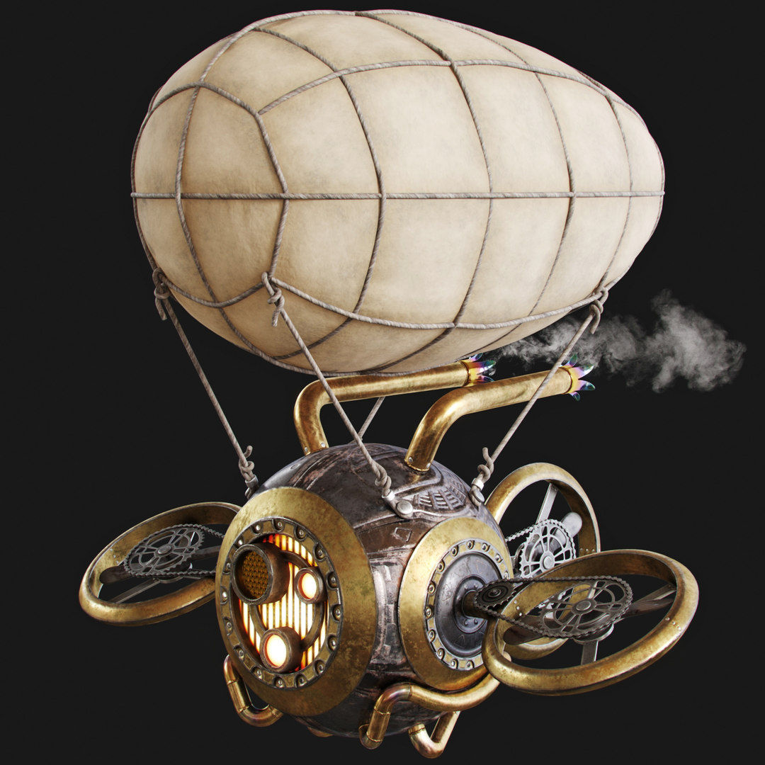 Wallpaper #yEBGMZMBJhL2WPba3sV00 3D Steampunk Drone Dron Turbosquid 1543832