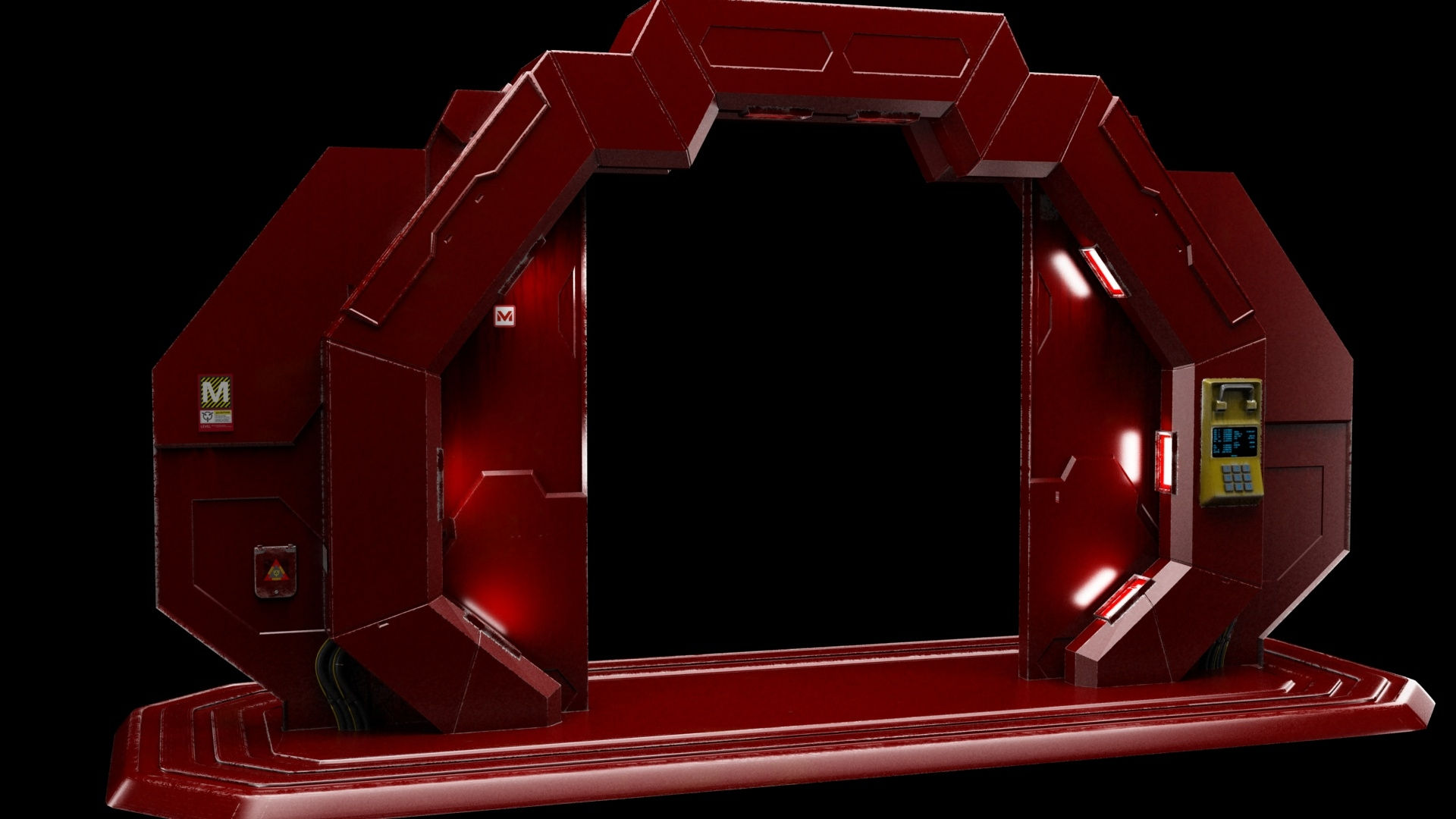 Wallpaper #NWegBpMBSpphPi3-J8JF66 3D Sci Fi Gate