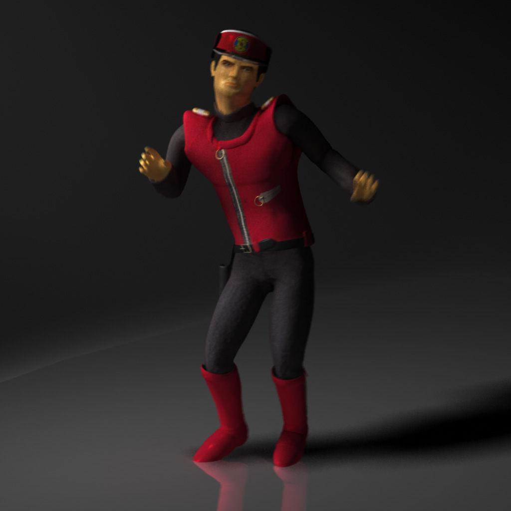Wallpaper #oRxmQZMB8JfcLg2JM_fg252 Captain Scarlet 3D Model