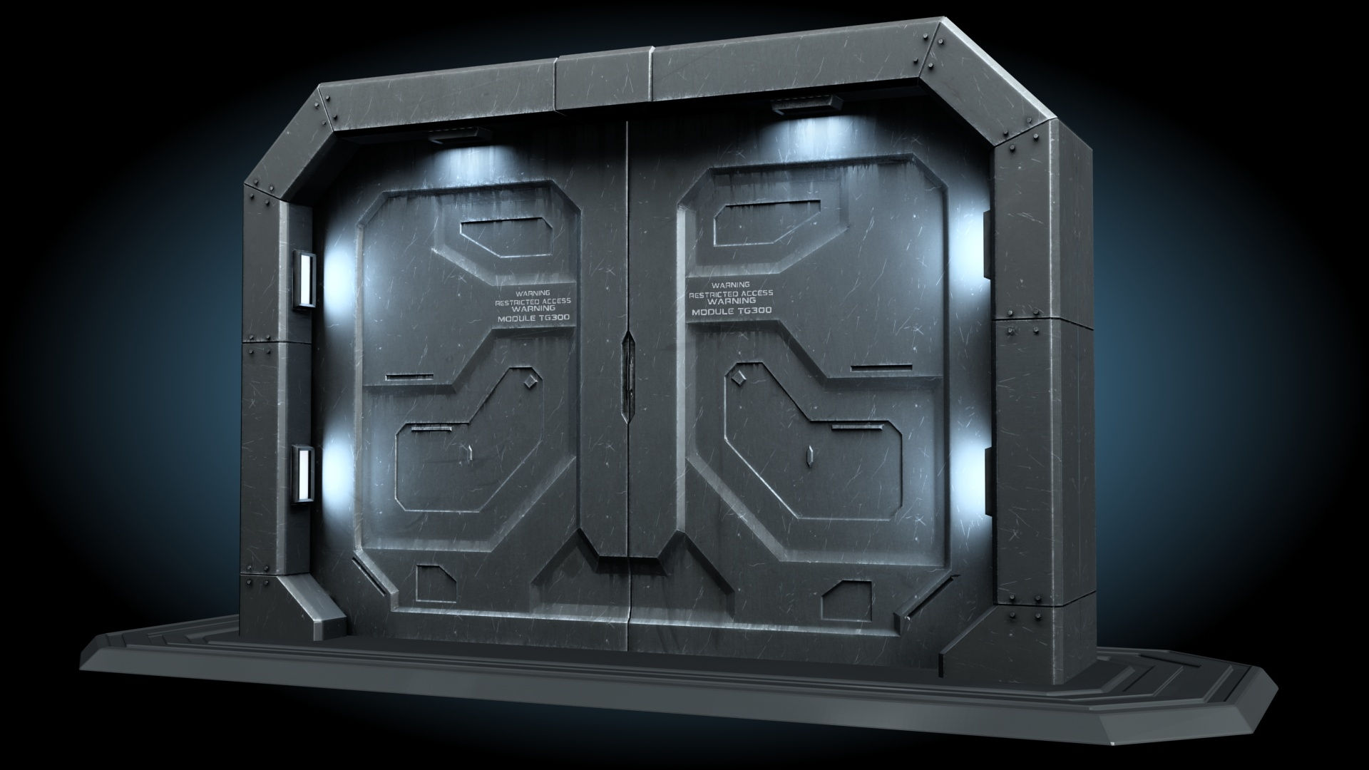 Wallpaper #F2gVHZMBSpphPi3-LCUb153 Sci Fi Gate Door Model